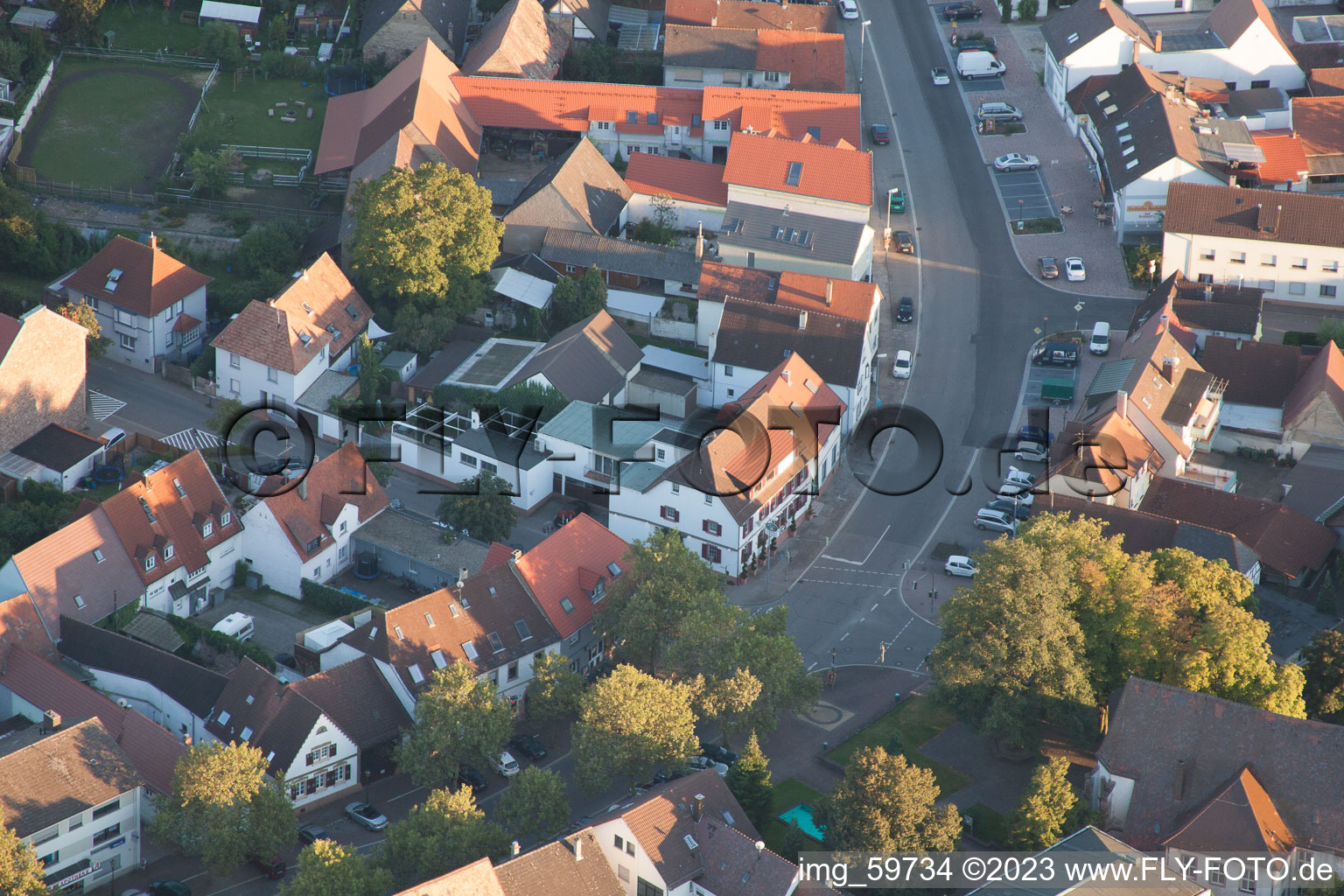 Image drone de Quartier Eggenstein in Eggenstein-Leopoldshafen dans le département Bade-Wurtemberg, Allemagne