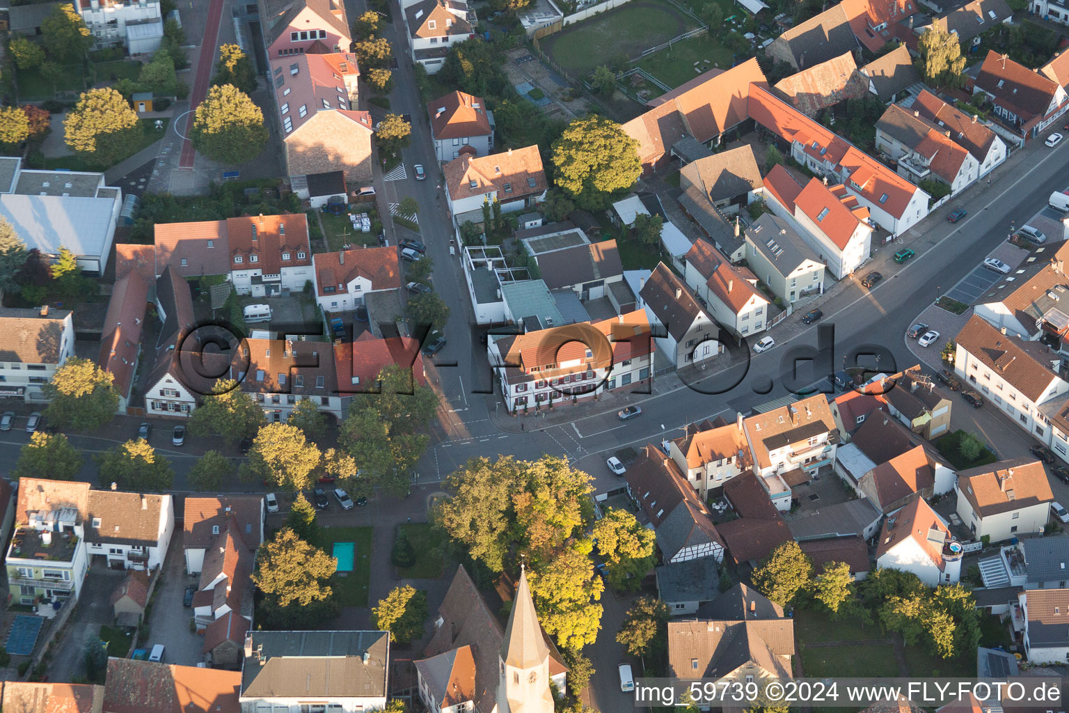 Quartier Eggenstein in Eggenstein-Leopoldshafen dans le département Bade-Wurtemberg, Allemagne d'un drone