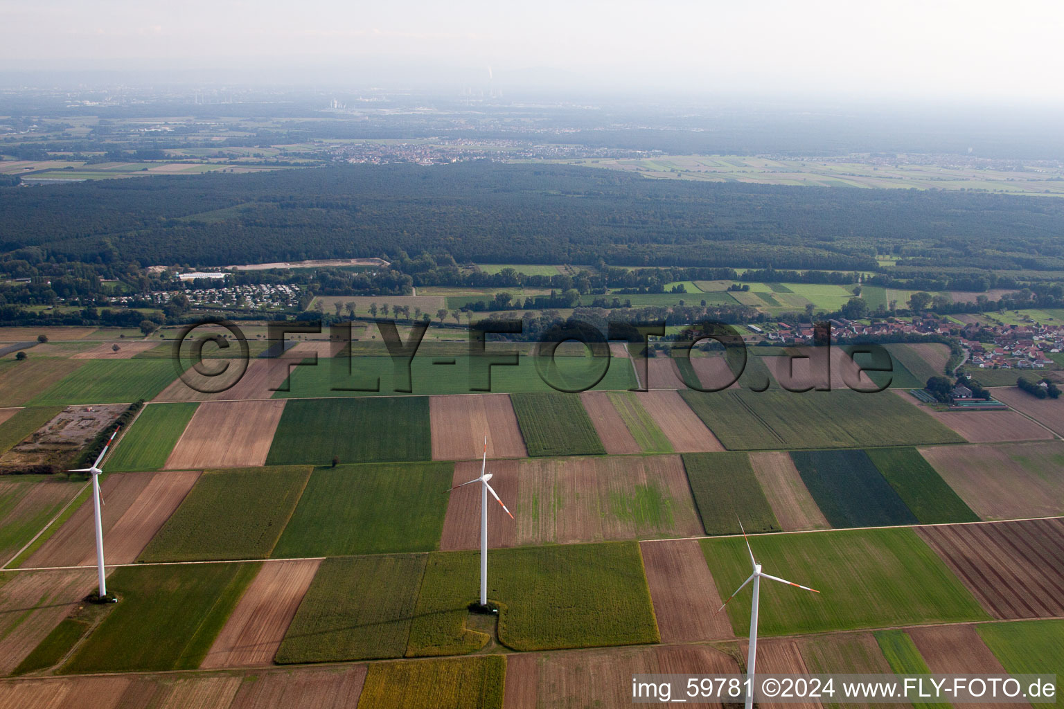 Knittelsheim dans le département Rhénanie-Palatinat, Allemagne vue d'en haut