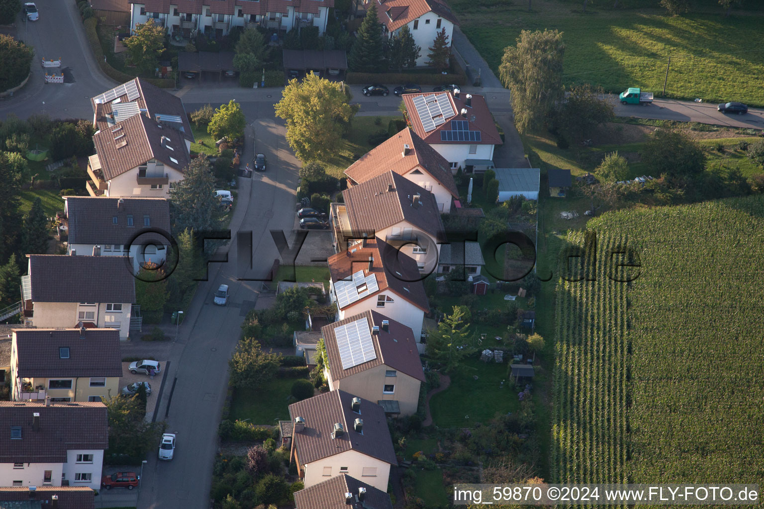 À Rothsberg à Ispringen dans le département Bade-Wurtemberg, Allemagne d'en haut