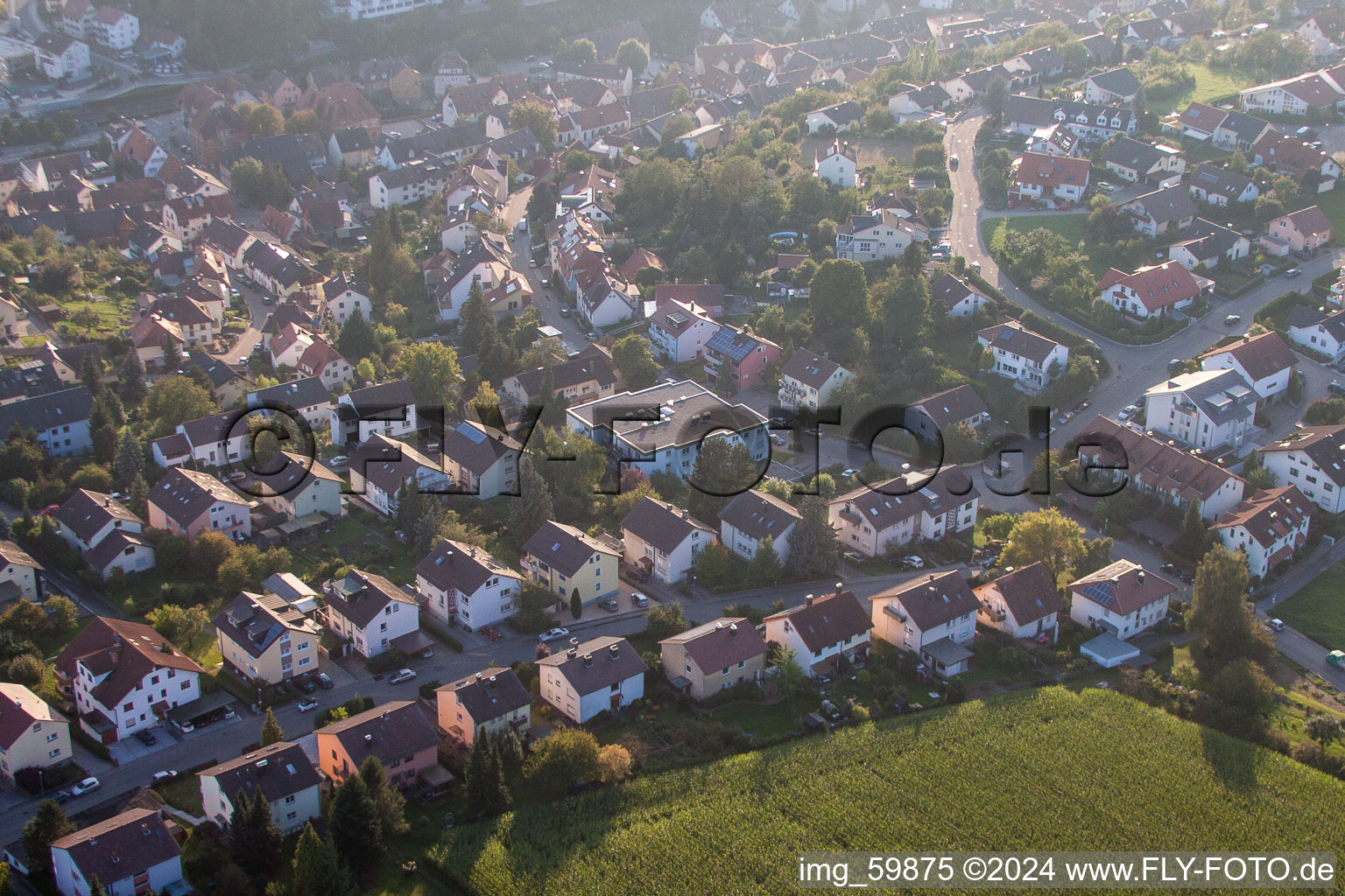 À Rothsberg à Ispringen dans le département Bade-Wurtemberg, Allemagne vue du ciel