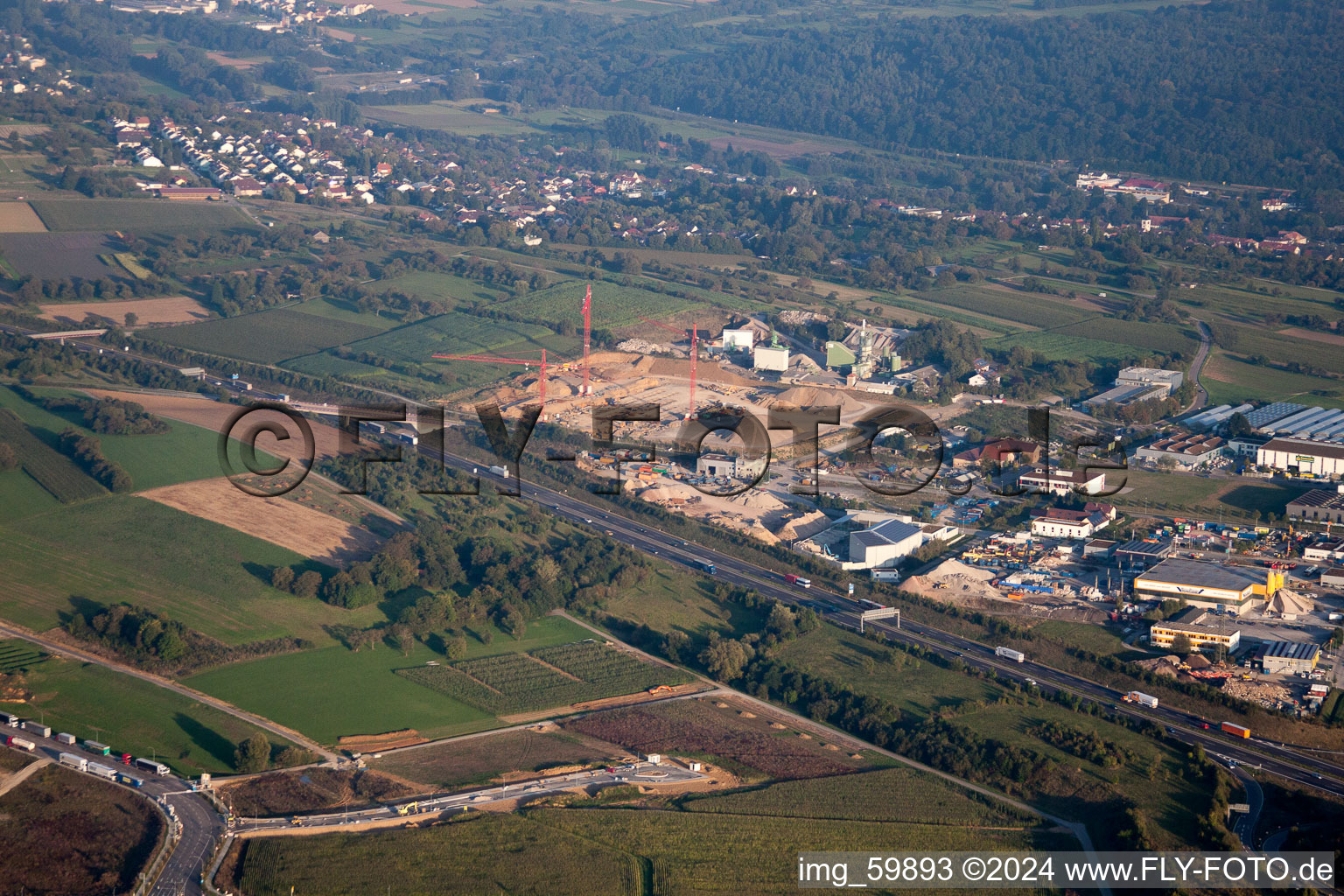 Vue aérienne de N à Pforzheim dans le département Bade-Wurtemberg, Allemagne