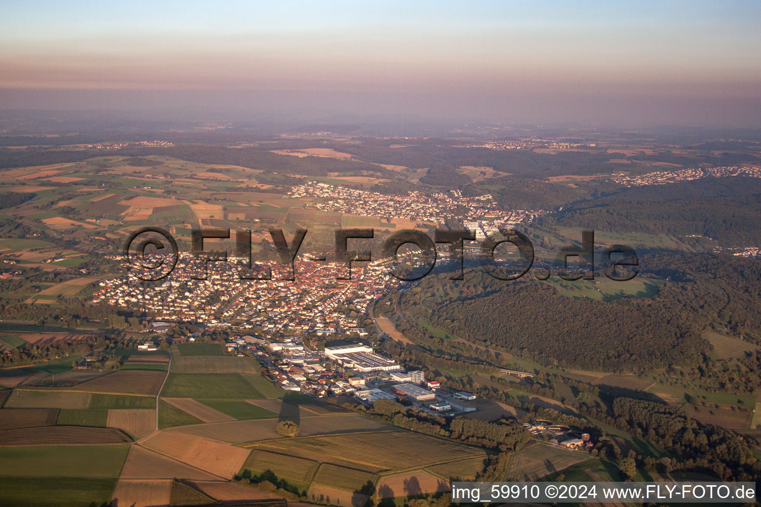 Quartier Königsbach in Königsbach-Stein dans le département Bade-Wurtemberg, Allemagne hors des airs