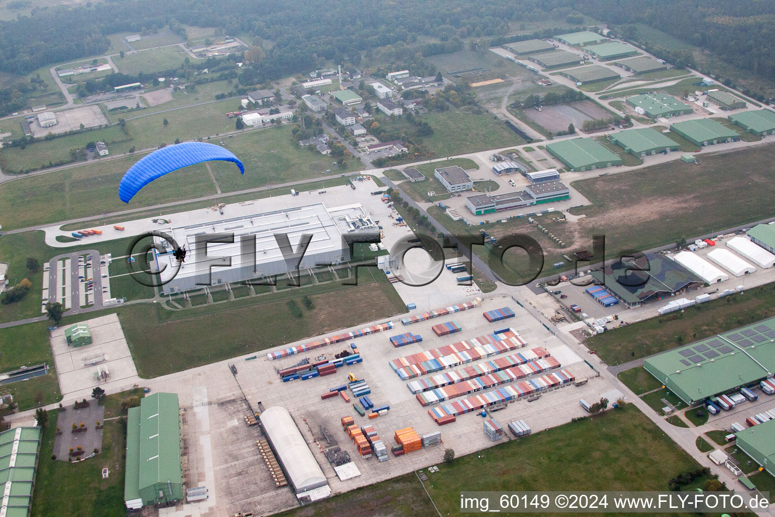 Germersheim dans le département Rhénanie-Palatinat, Allemagne vue d'en haut