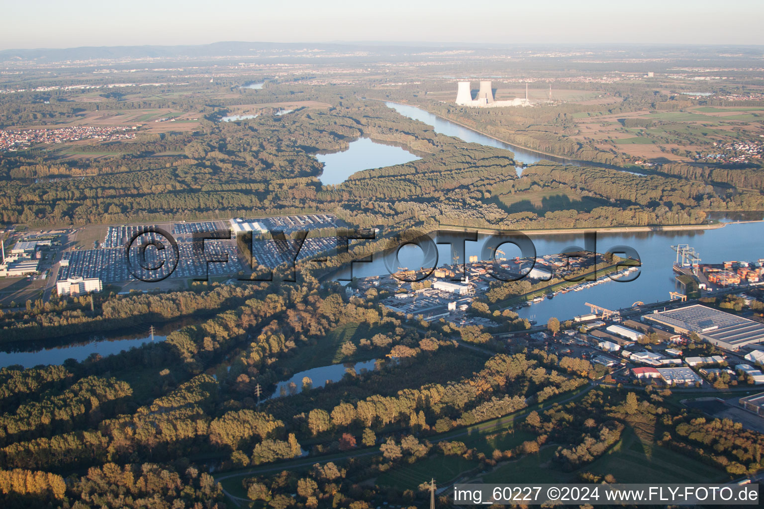 Image drone de Germersheim dans le département Rhénanie-Palatinat, Allemagne