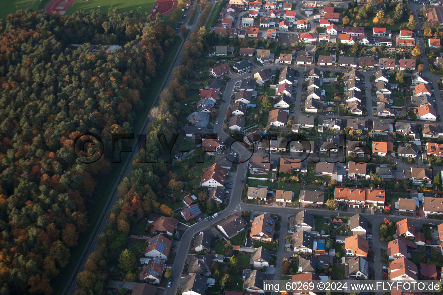 Image drone de Rülzheim dans le département Rhénanie-Palatinat, Allemagne