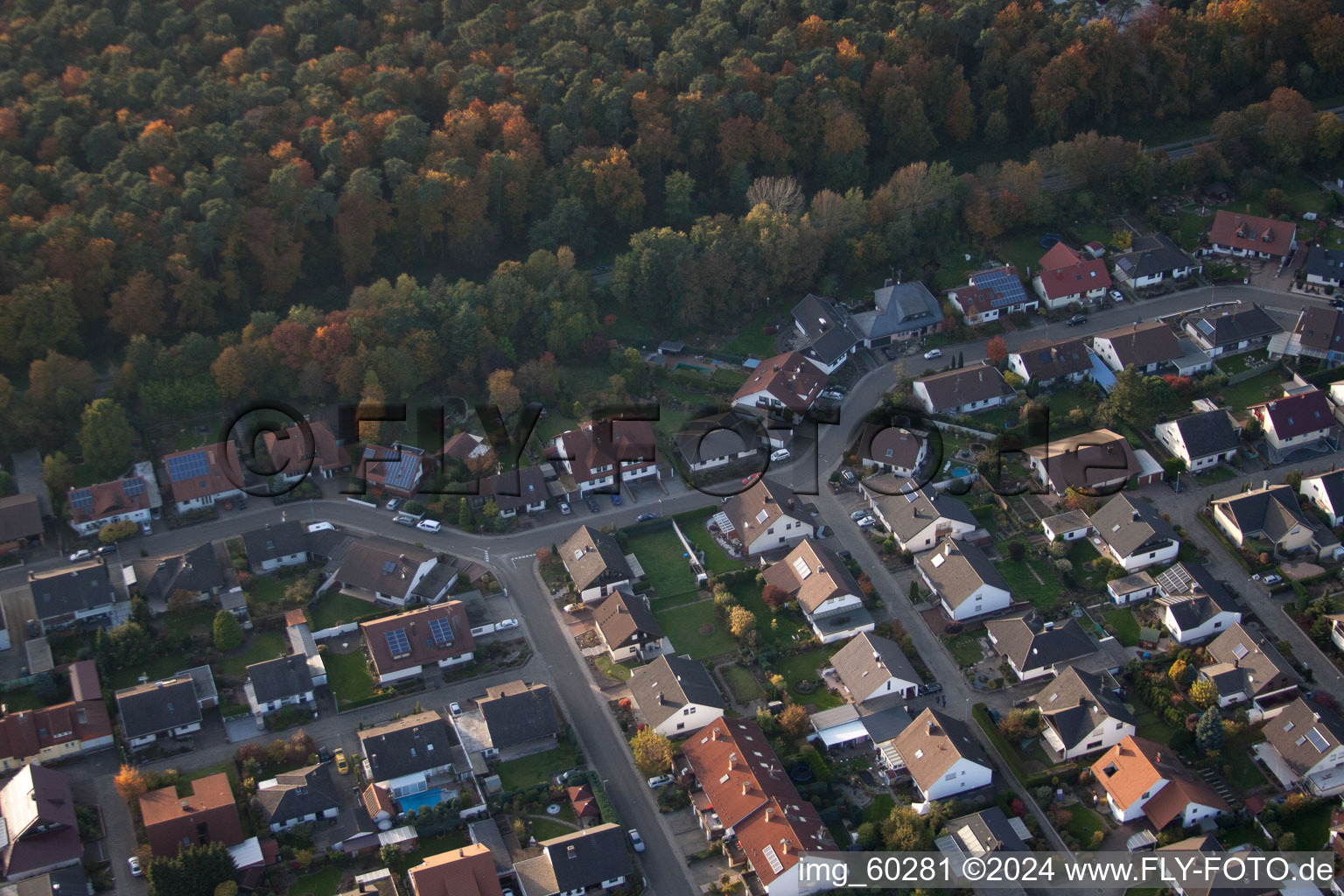 Rülzheim dans le département Rhénanie-Palatinat, Allemagne vue d'en haut