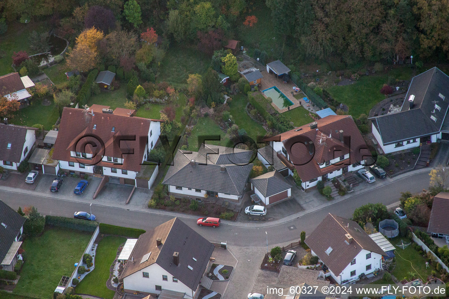 Vue oblique de Rülzheim dans le département Rhénanie-Palatinat, Allemagne