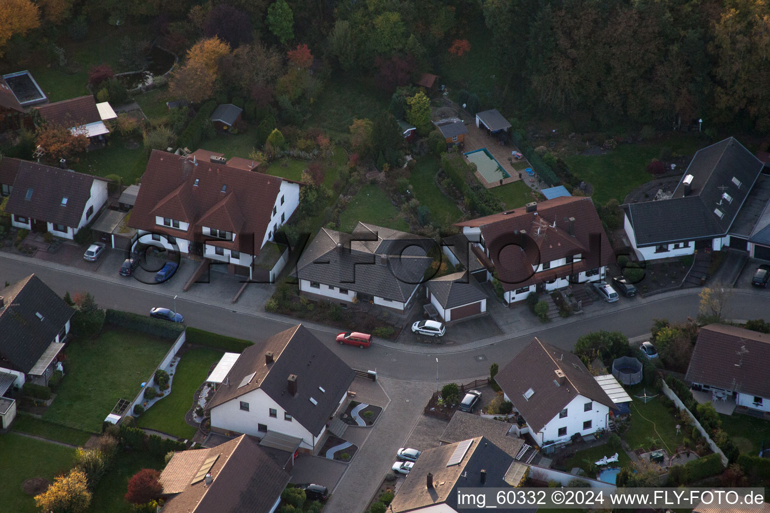 Rülzheim dans le département Rhénanie-Palatinat, Allemagne hors des airs