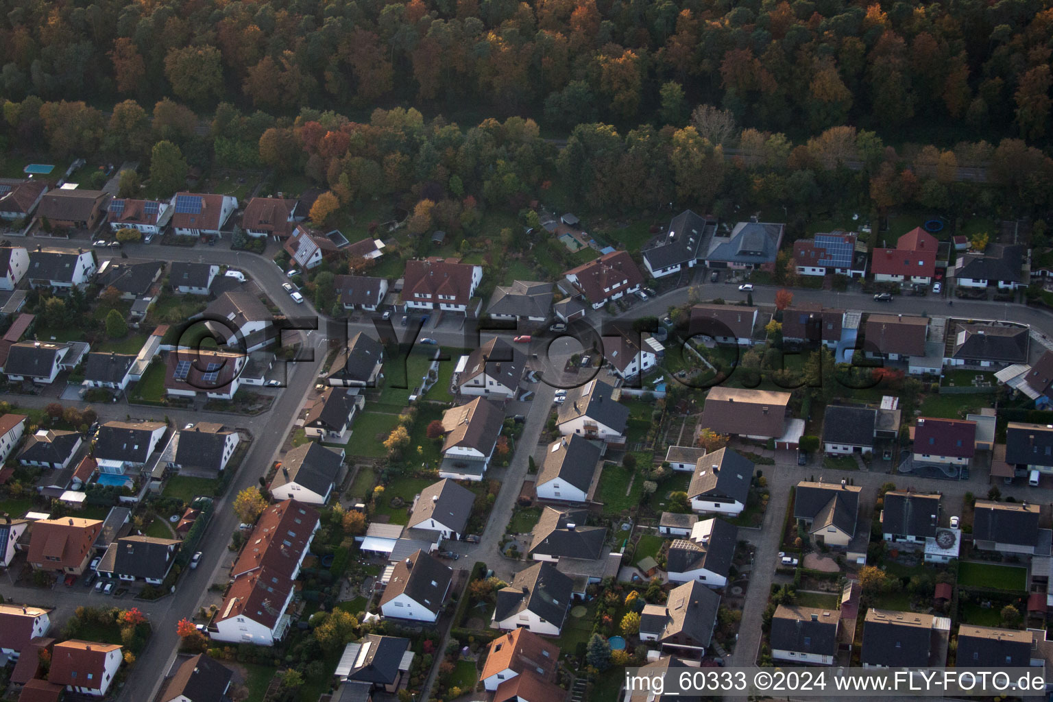 Rülzheim dans le département Rhénanie-Palatinat, Allemagne vue d'en haut