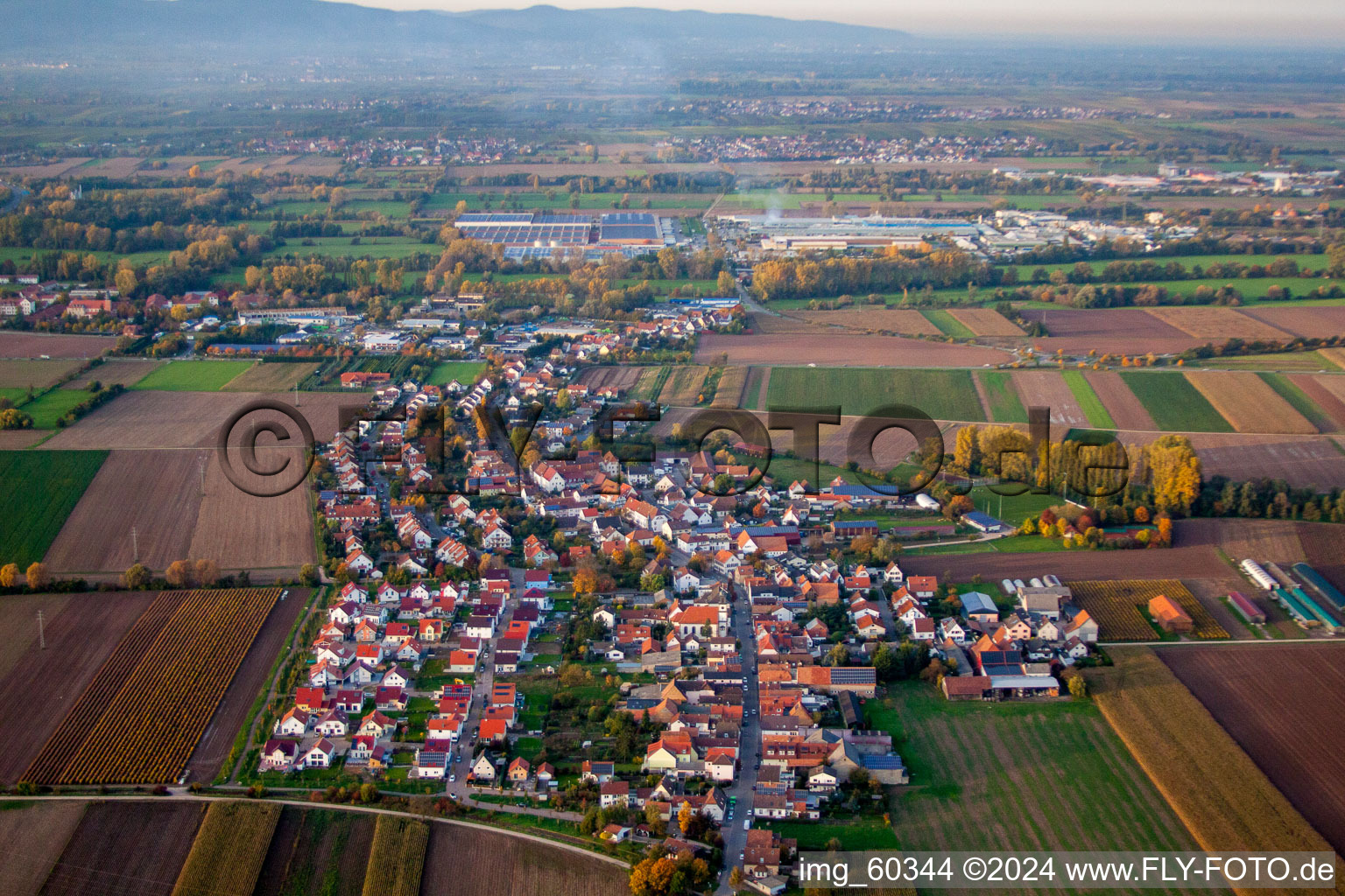 Quartier Mörlheim in Landau in der Pfalz dans le département Rhénanie-Palatinat, Allemagne vue d'en haut