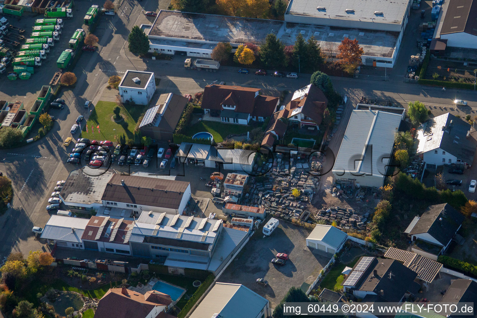 S à Rülzheim dans le département Rhénanie-Palatinat, Allemagne d'en haut