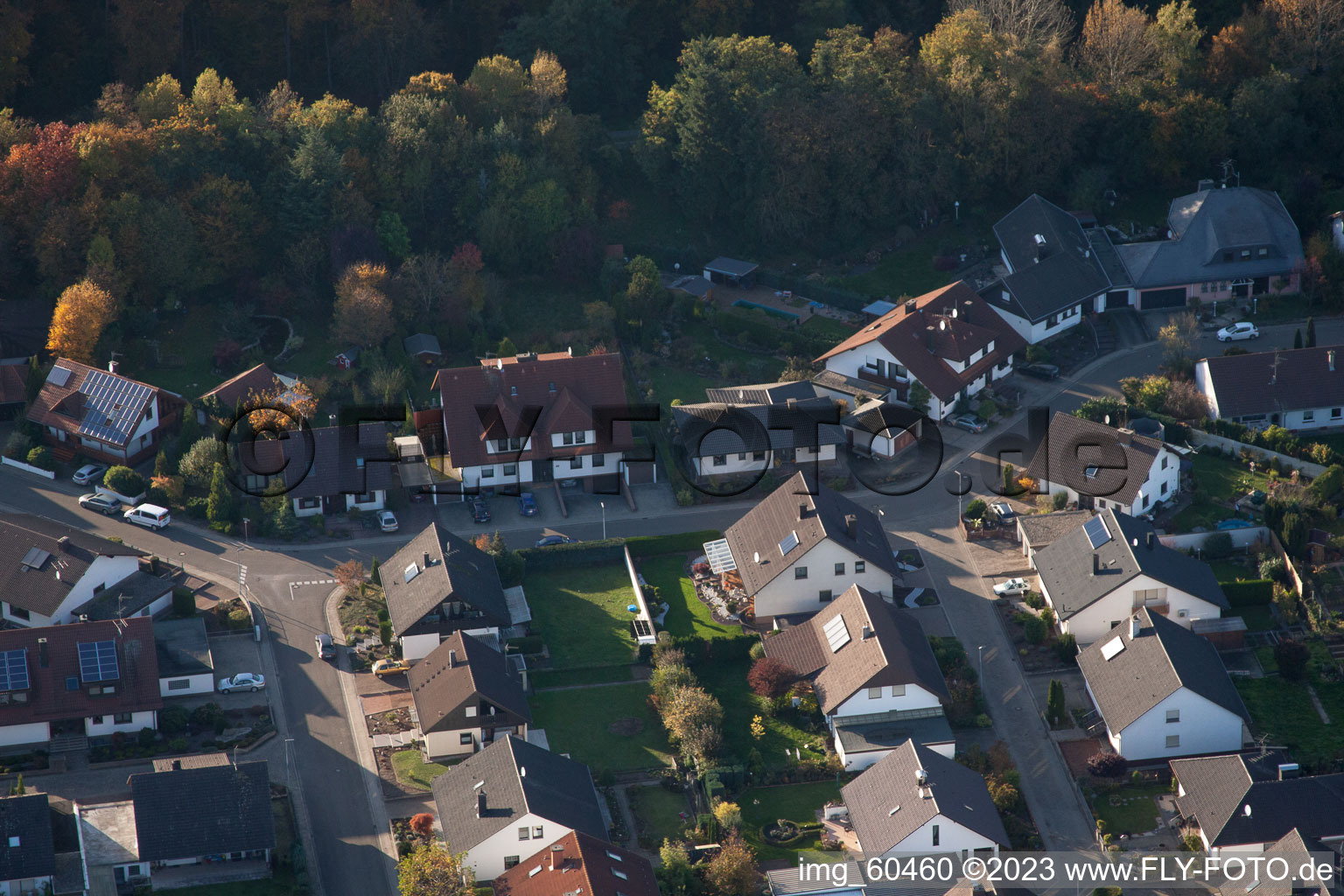 S à Rülzheim dans le département Rhénanie-Palatinat, Allemagne du point de vue du drone