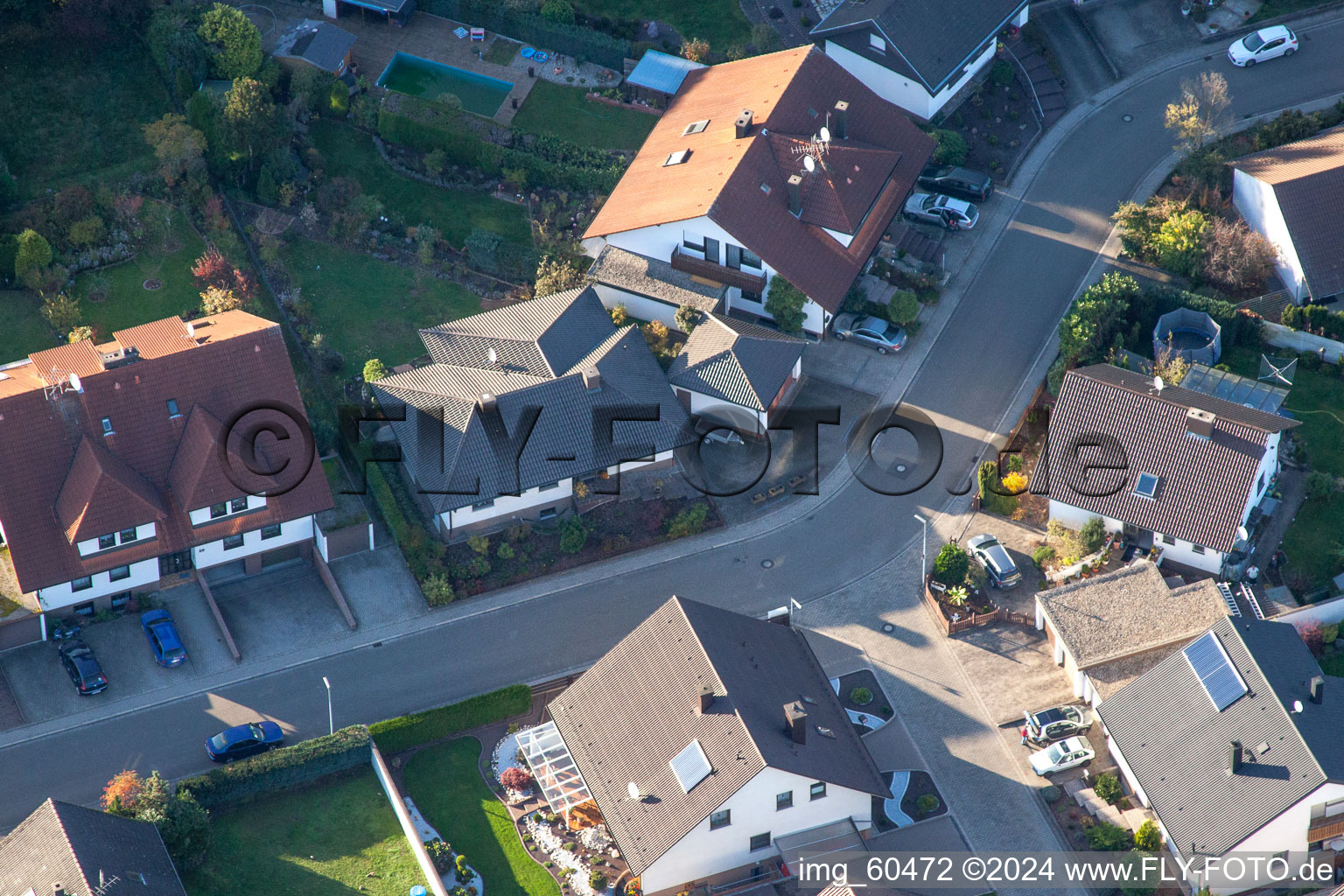 Vue d'oiseau de S à Rülzheim dans le département Rhénanie-Palatinat, Allemagne