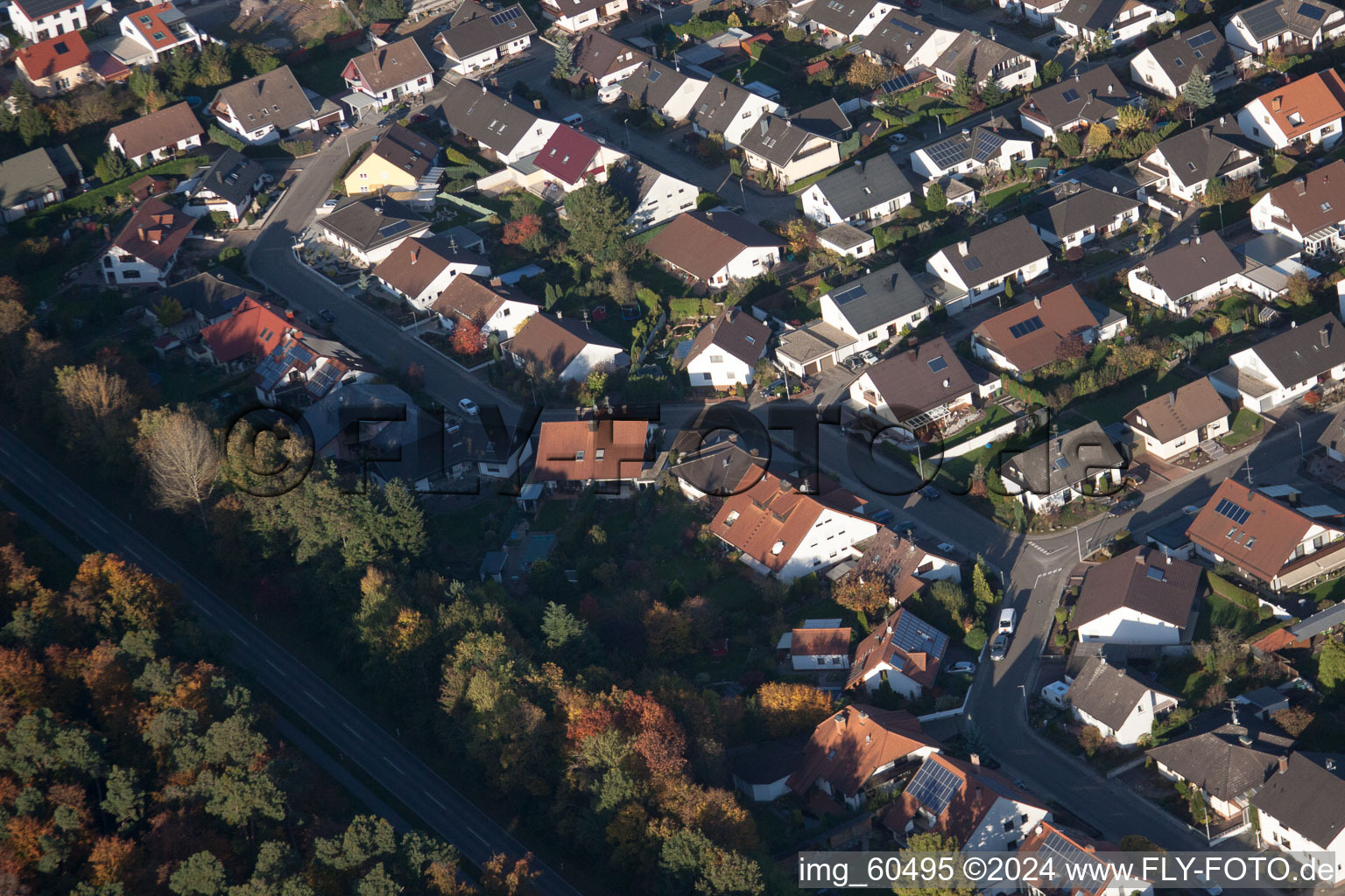 S à Rülzheim dans le département Rhénanie-Palatinat, Allemagne depuis l'avion