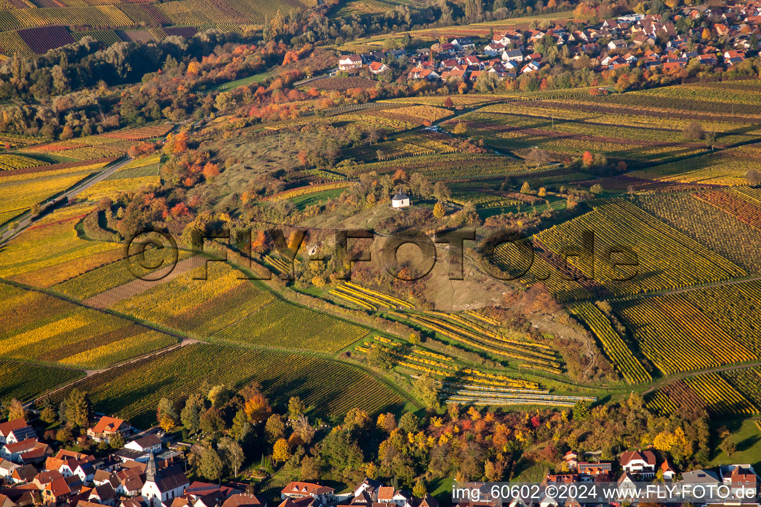 Image drone de Petit kalmit à Ilbesheim bei Landau in der Pfalz dans le département Rhénanie-Palatinat, Allemagne