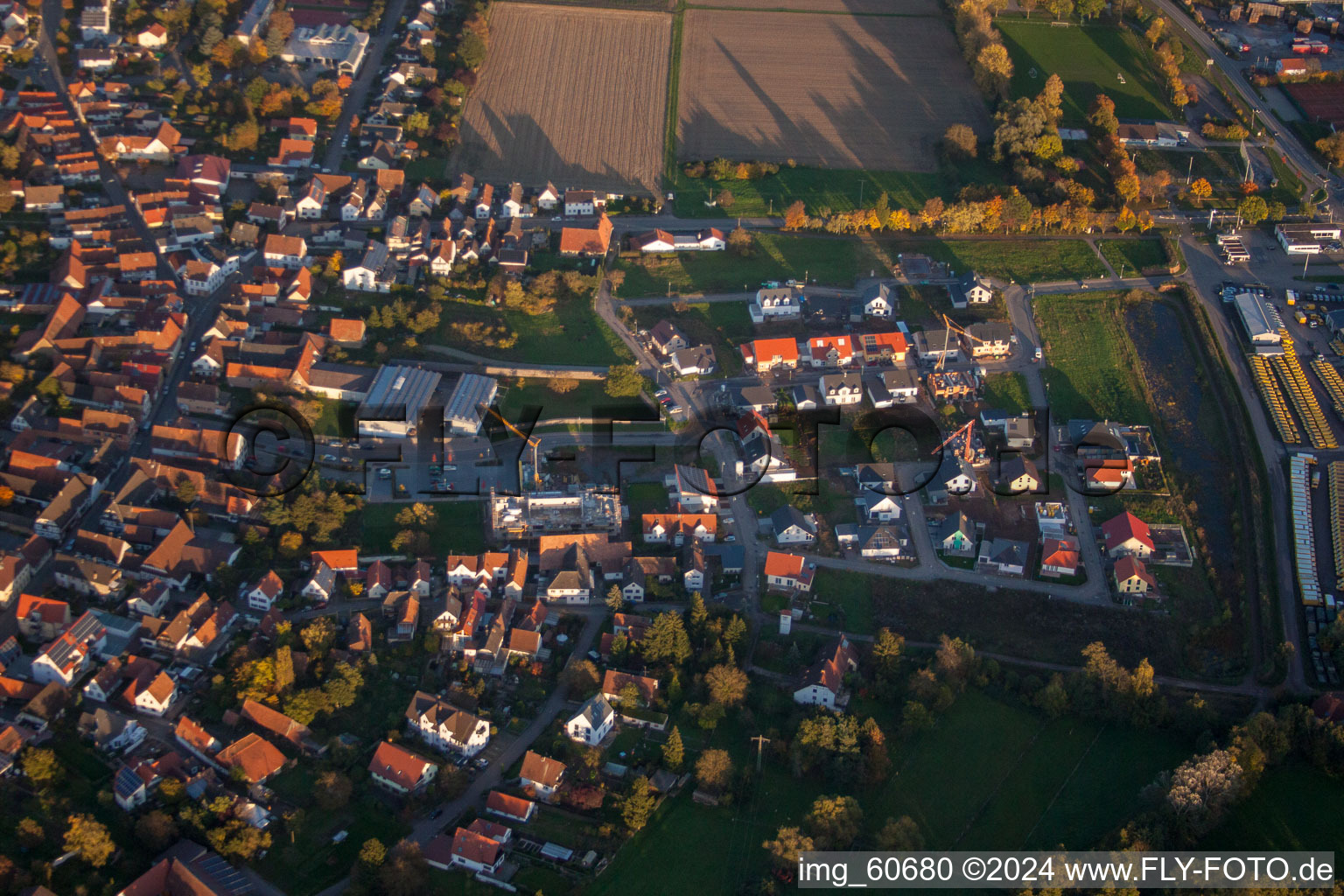 Enregistrement par drone de Rohrbach dans le département Rhénanie-Palatinat, Allemagne