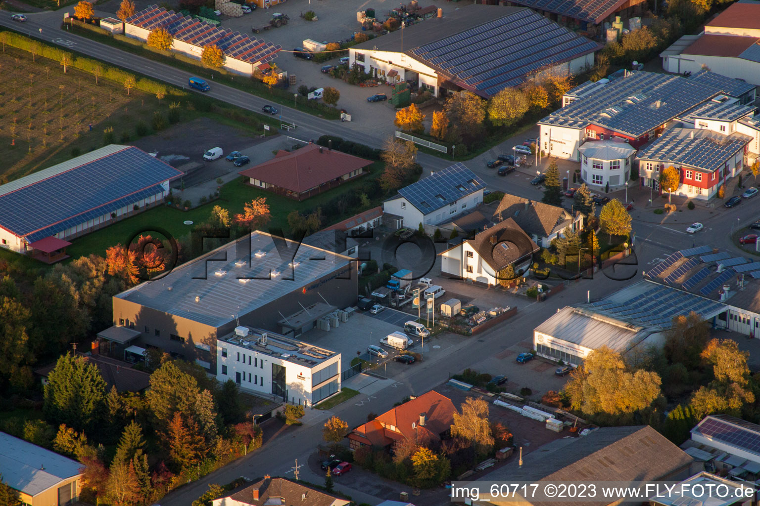 Quartier Herxheim in Herxheim bei Landau dans le département Rhénanie-Palatinat, Allemagne d'en haut