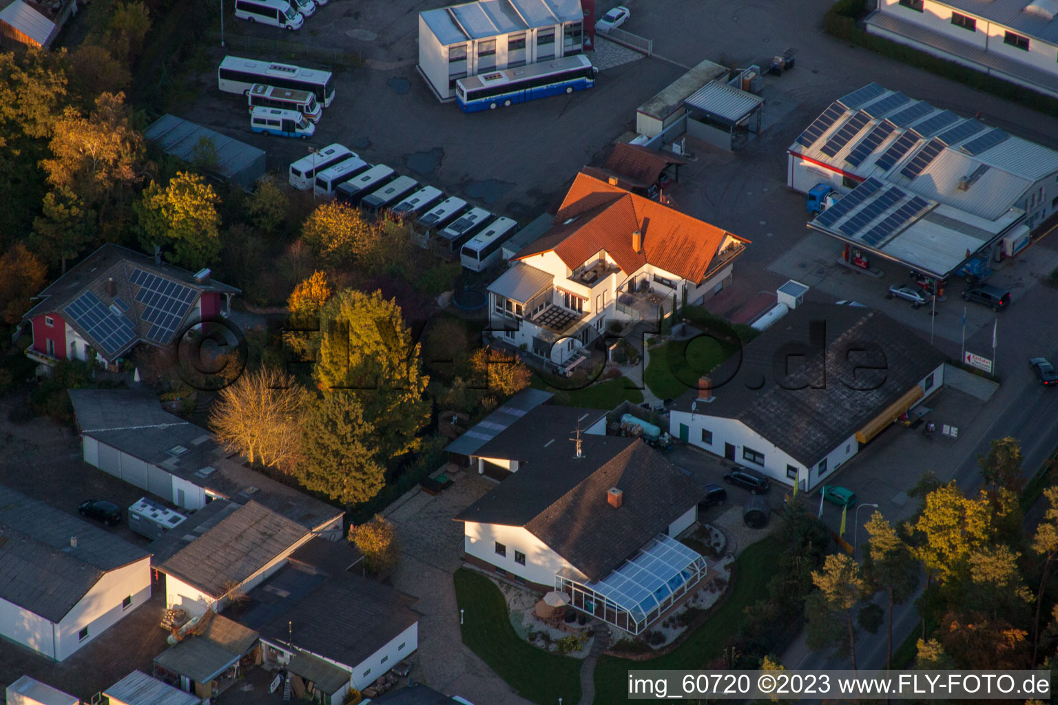 Quartier Herxheim in Herxheim bei Landau dans le département Rhénanie-Palatinat, Allemagne depuis l'avion