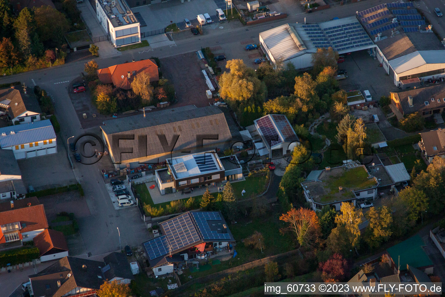 Quartier Herxheim in Herxheim bei Landau dans le département Rhénanie-Palatinat, Allemagne vue d'en haut