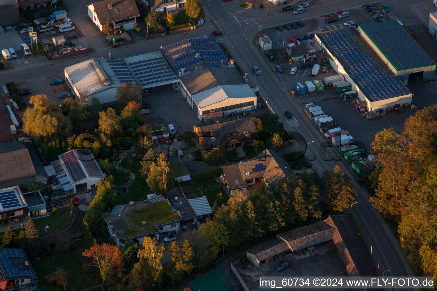 Quartier Herxheim in Herxheim bei Landau dans le département Rhénanie-Palatinat, Allemagne depuis l'avion