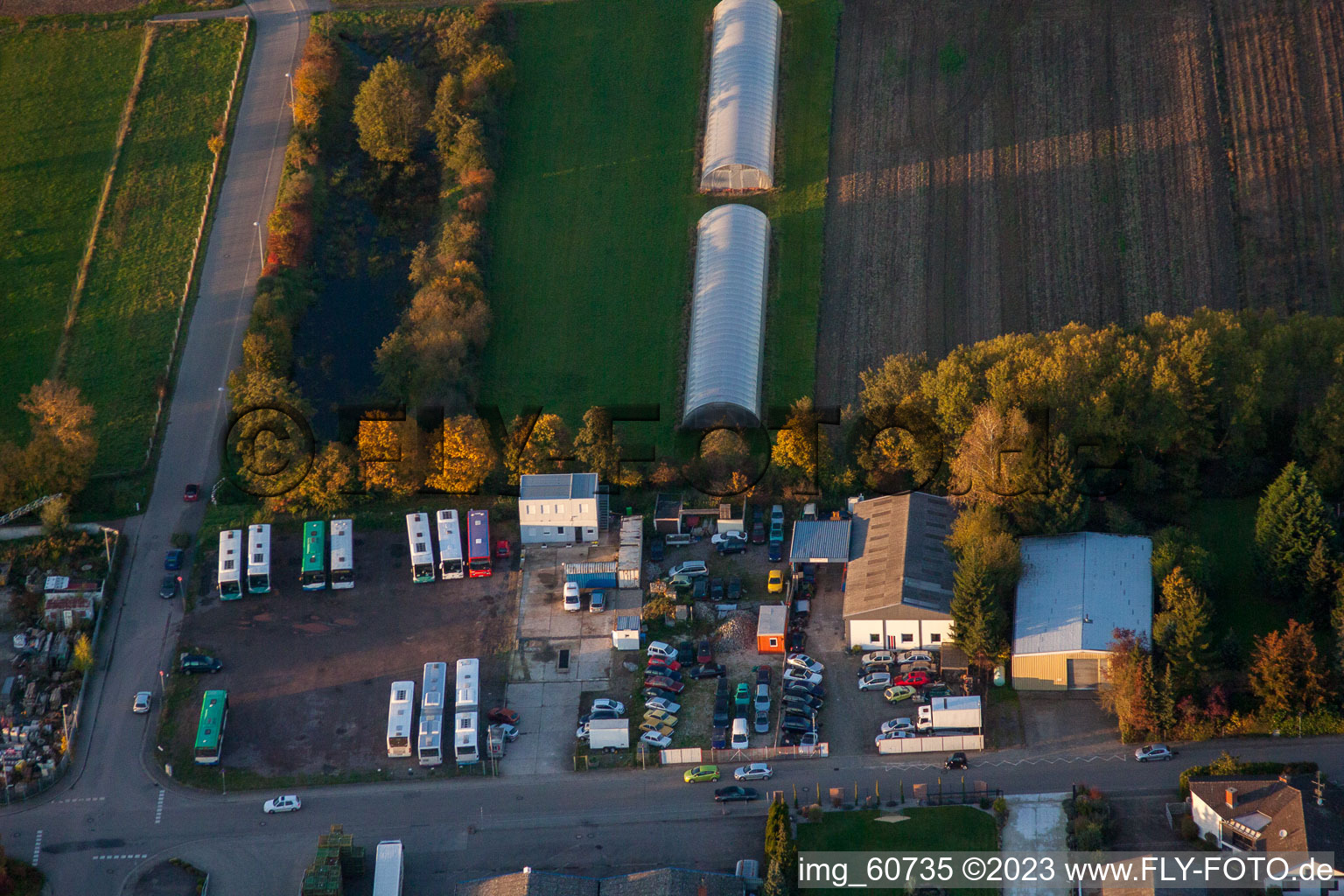 Vue d'oiseau de Quartier Herxheim in Herxheim bei Landau dans le département Rhénanie-Palatinat, Allemagne