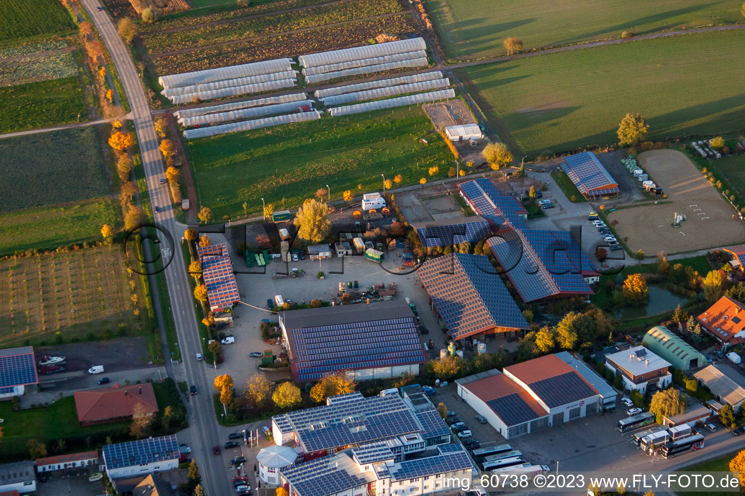 Quartier Herxheim in Herxheim bei Landau dans le département Rhénanie-Palatinat, Allemagne vue du ciel