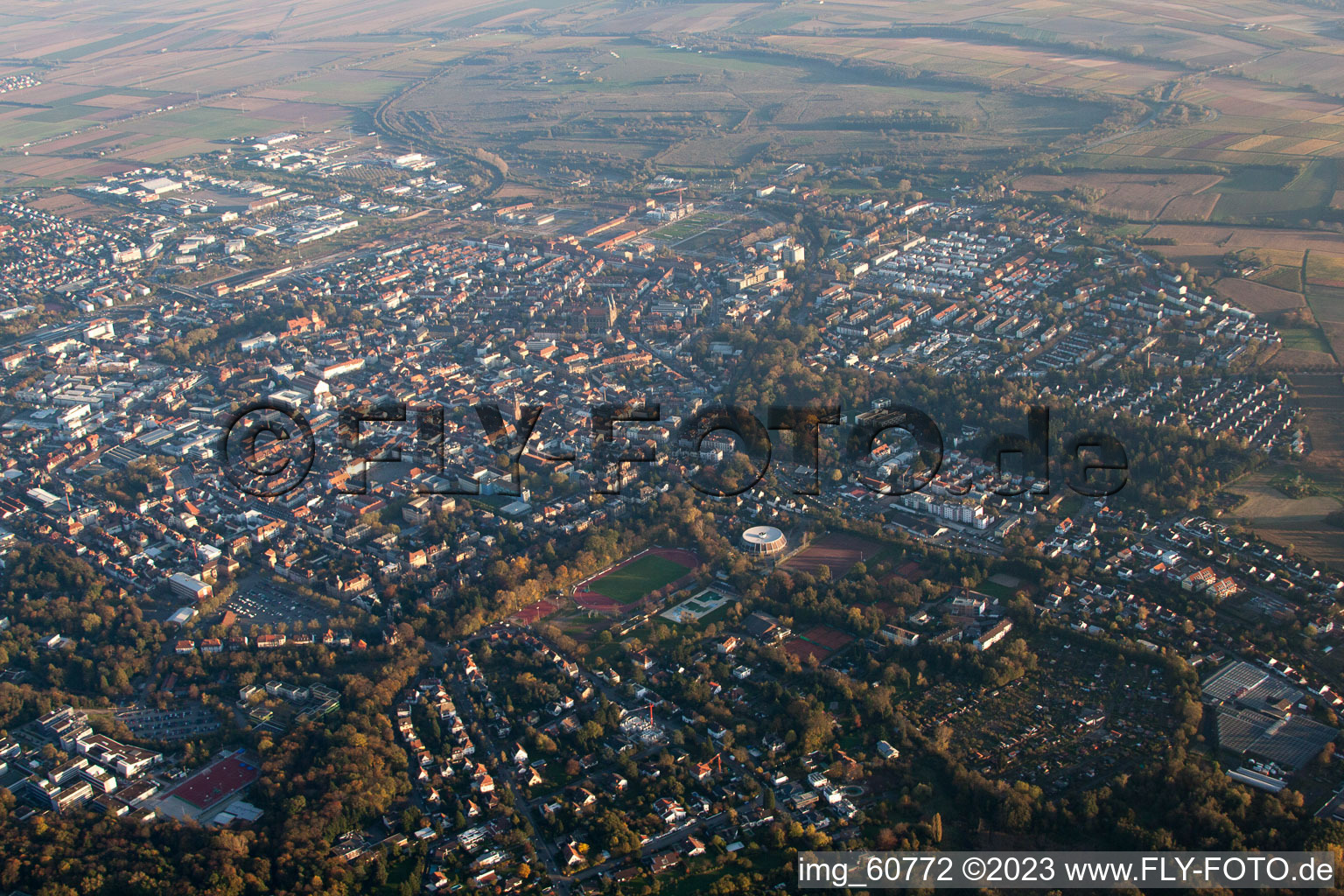 Photographie aérienne de Landau du nord-ouest à Landau in der Pfalz dans le département Rhénanie-Palatinat, Allemagne
