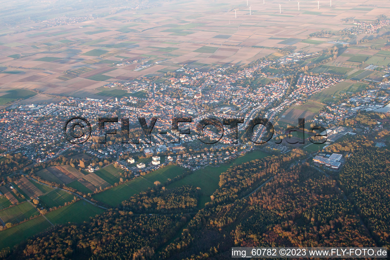 Quartier Herxheim in Herxheim bei Landau dans le département Rhénanie-Palatinat, Allemagne vu d'un drone