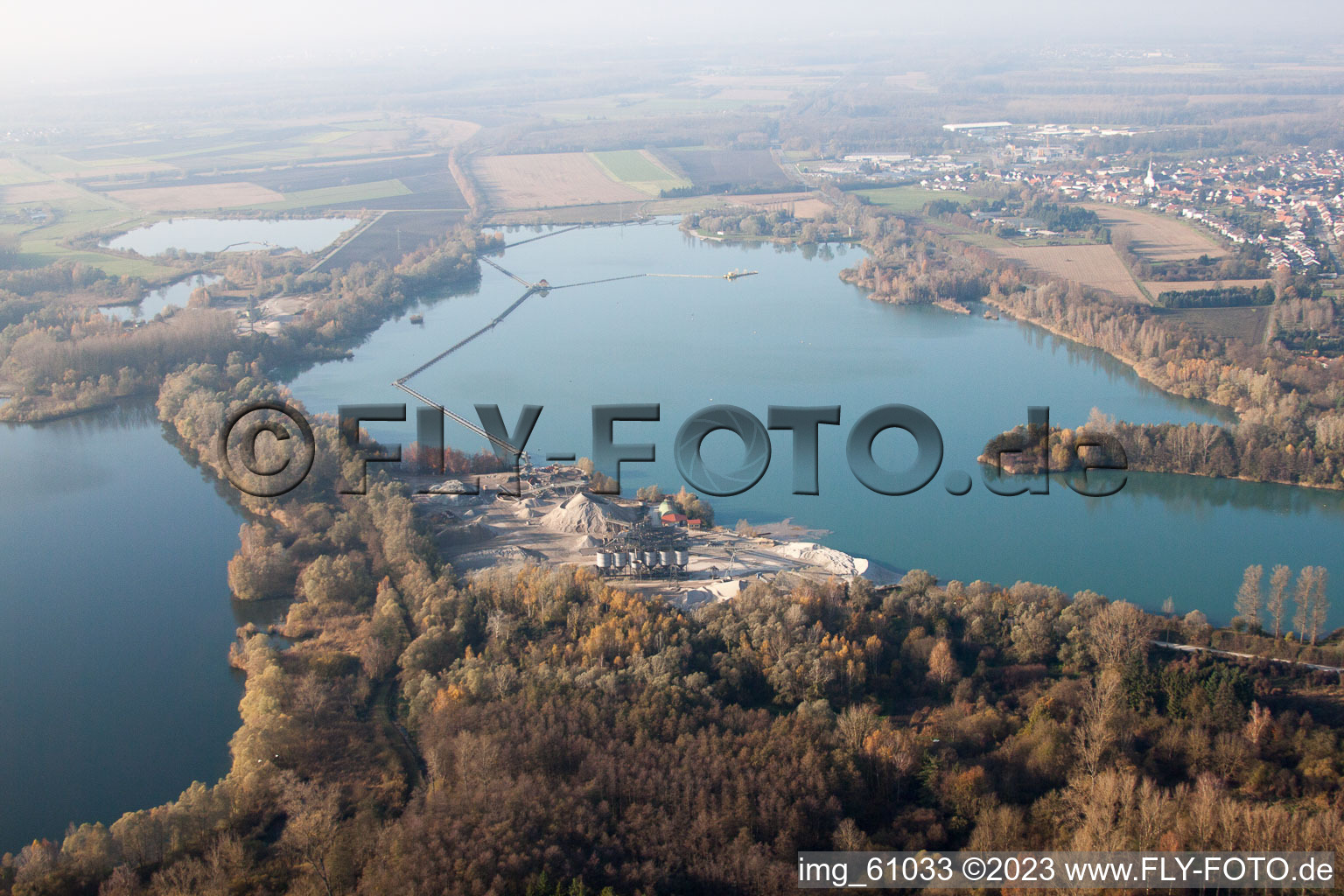 Vue aérienne de Philipp & Co KG à le quartier Neudorf in Graben-Neudorf dans le département Bade-Wurtemberg, Allemagne