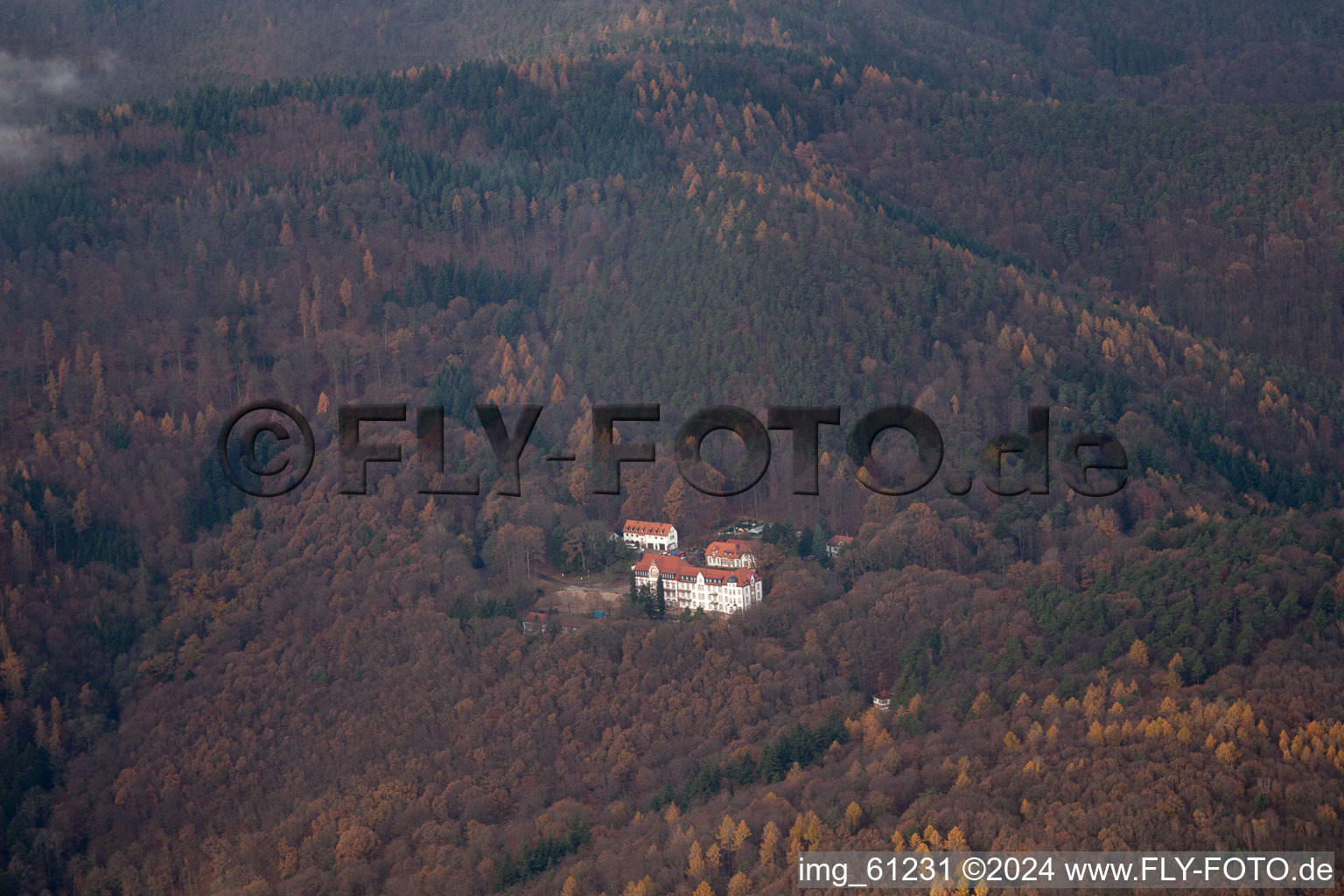 Photographie aérienne de Clinique à Eußerthal dans le département Rhénanie-Palatinat, Allemagne