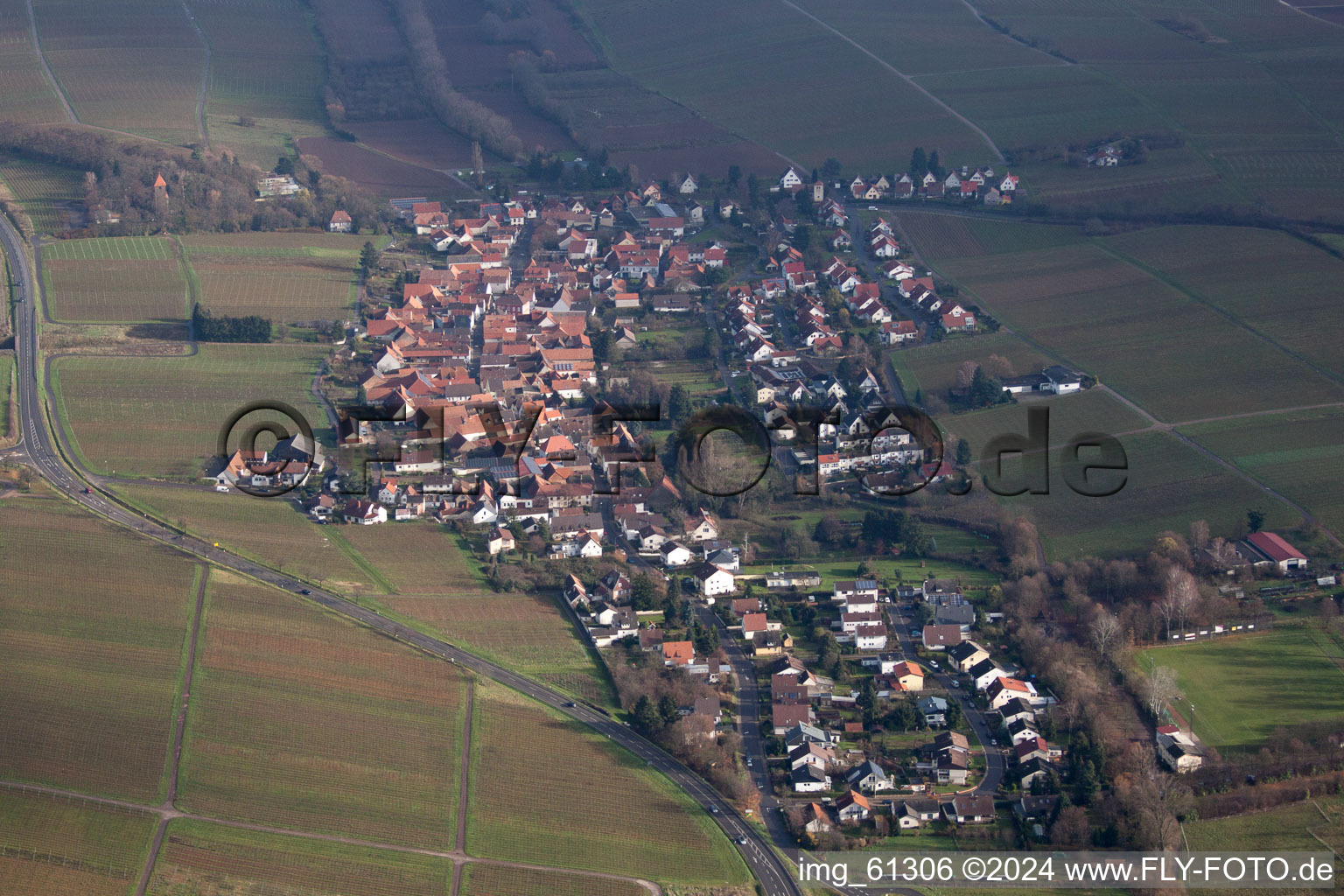 Quartier Ilbesheim in Ilbesheim bei Landau in der Pfalz dans le département Rhénanie-Palatinat, Allemagne hors des airs