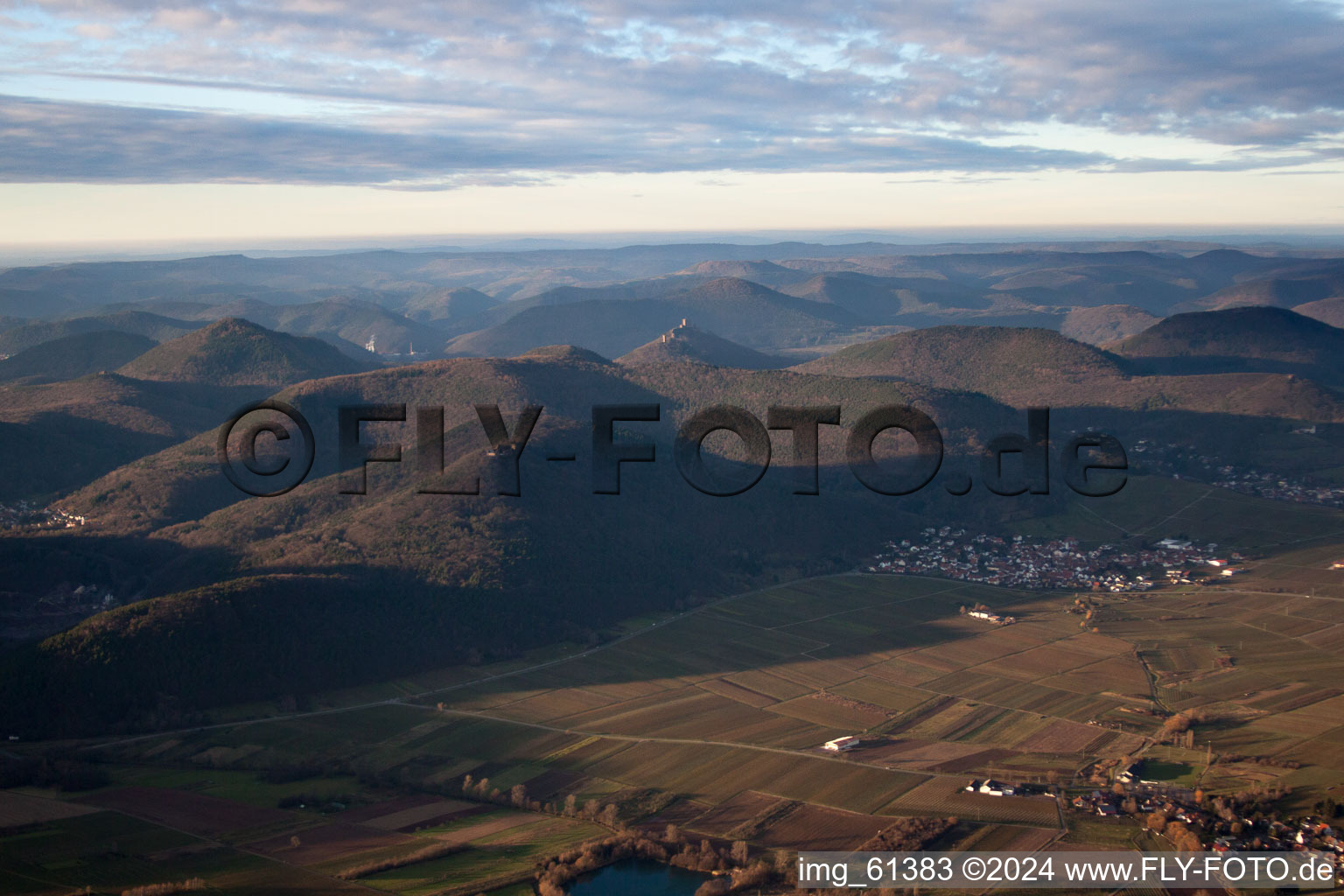 Eschbach dans le département Rhénanie-Palatinat, Allemagne vue du ciel