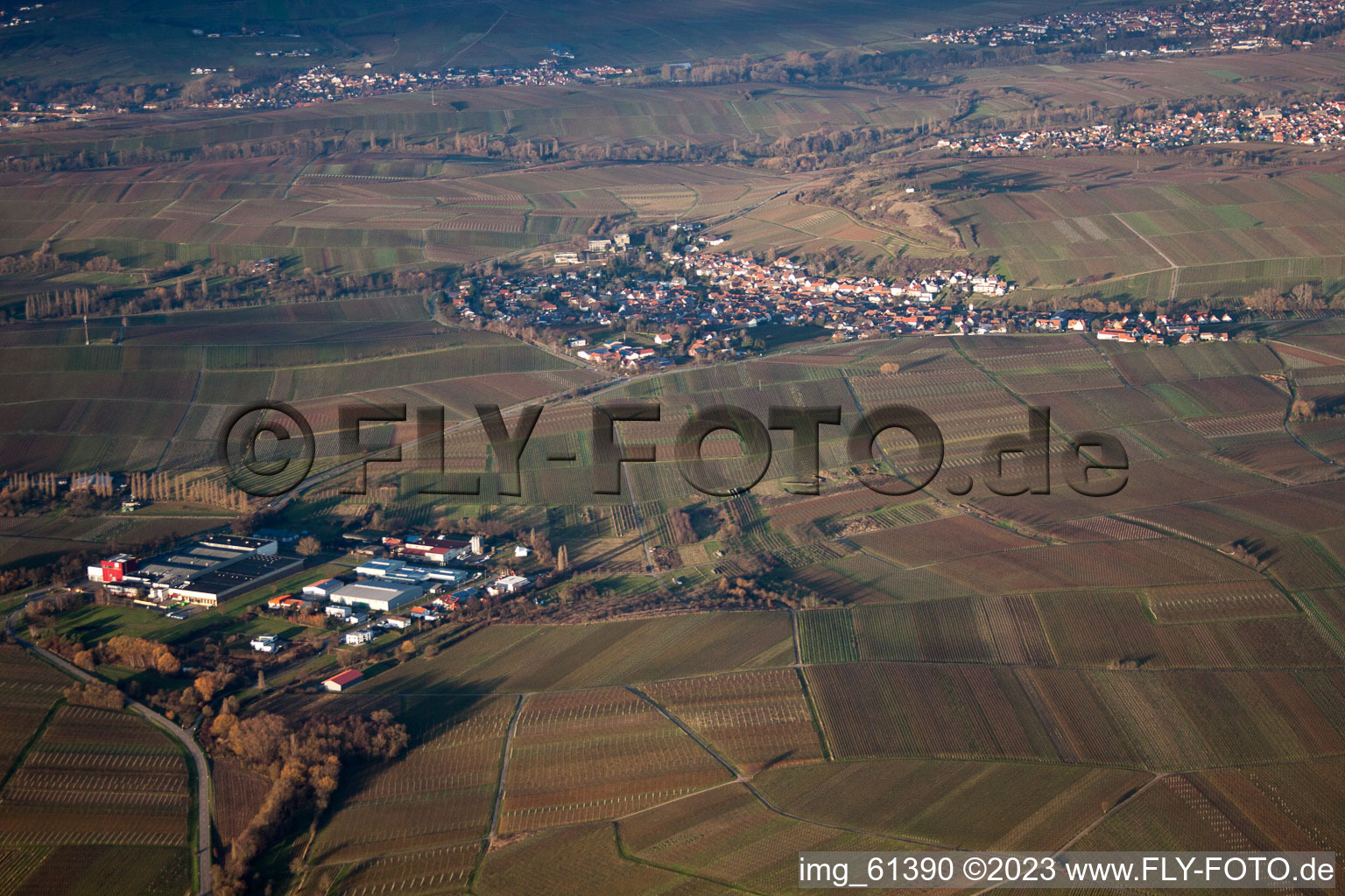 Quartier Ilbesheim in Ilbesheim bei Landau in der Pfalz dans le département Rhénanie-Palatinat, Allemagne vue d'en haut