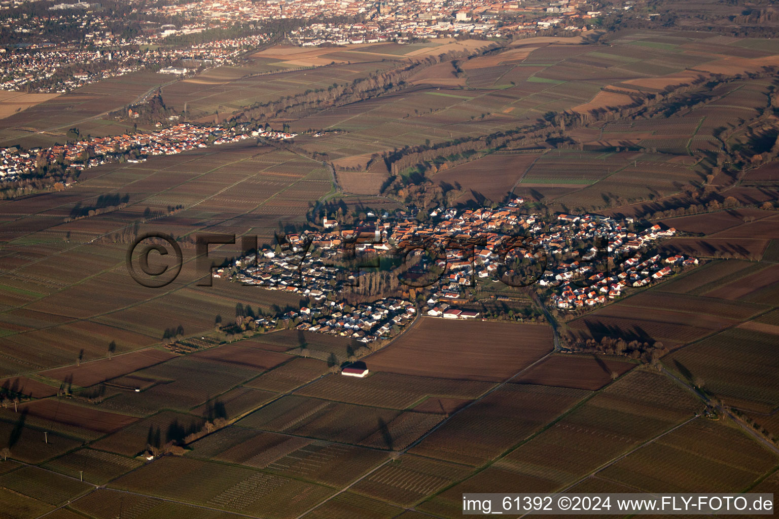 Quartier Mörzheim in Landau in der Pfalz dans le département Rhénanie-Palatinat, Allemagne d'en haut