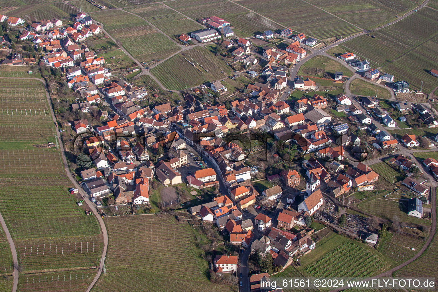 Photographie aérienne de Champs agricoles et surfaces utilisables à le quartier Weyher in Weyher in der Pfalz dans le département Rhénanie-Palatinat, Allemagne