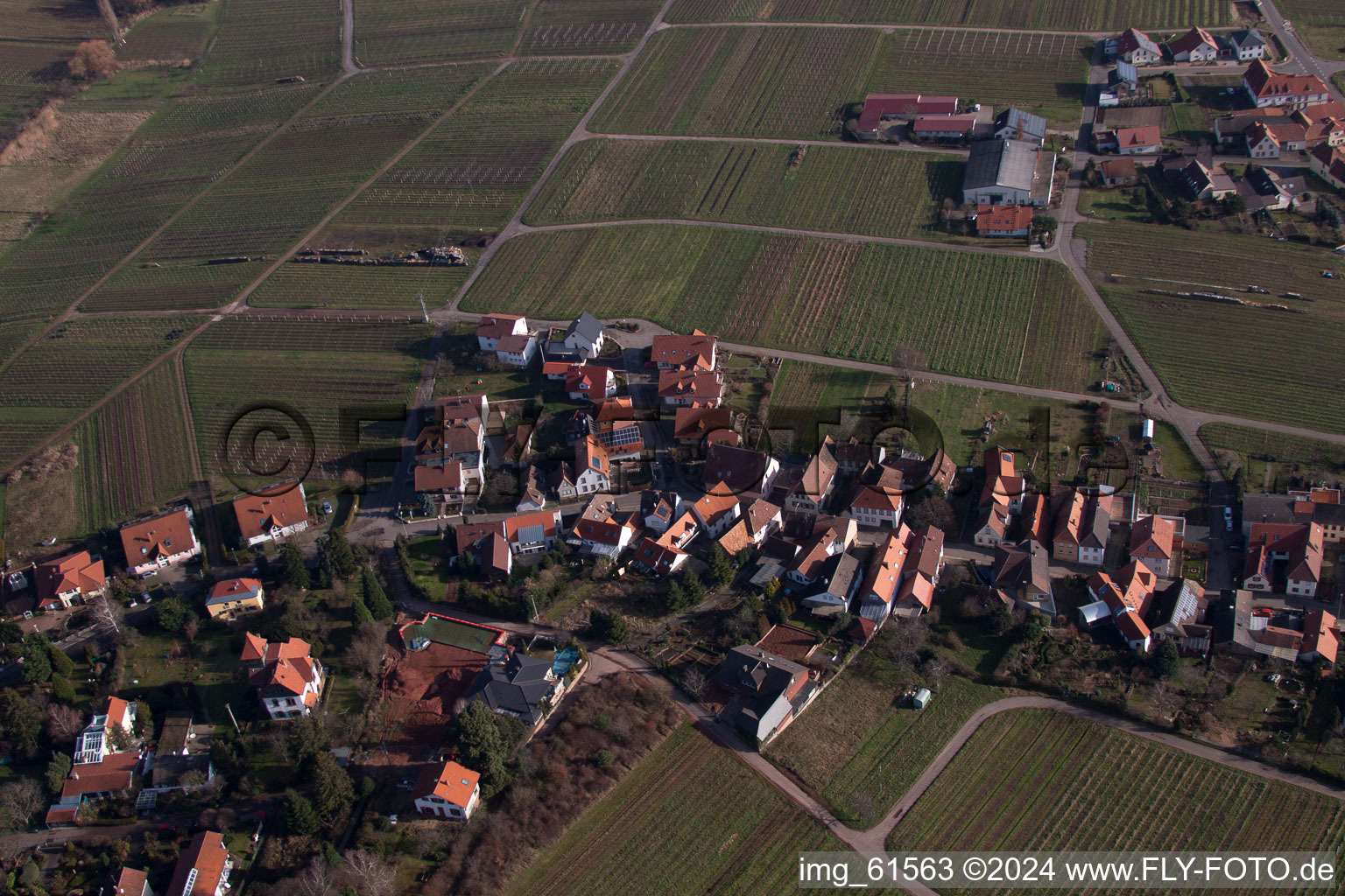 Weyher in der Pfalz dans le département Rhénanie-Palatinat, Allemagne du point de vue du drone