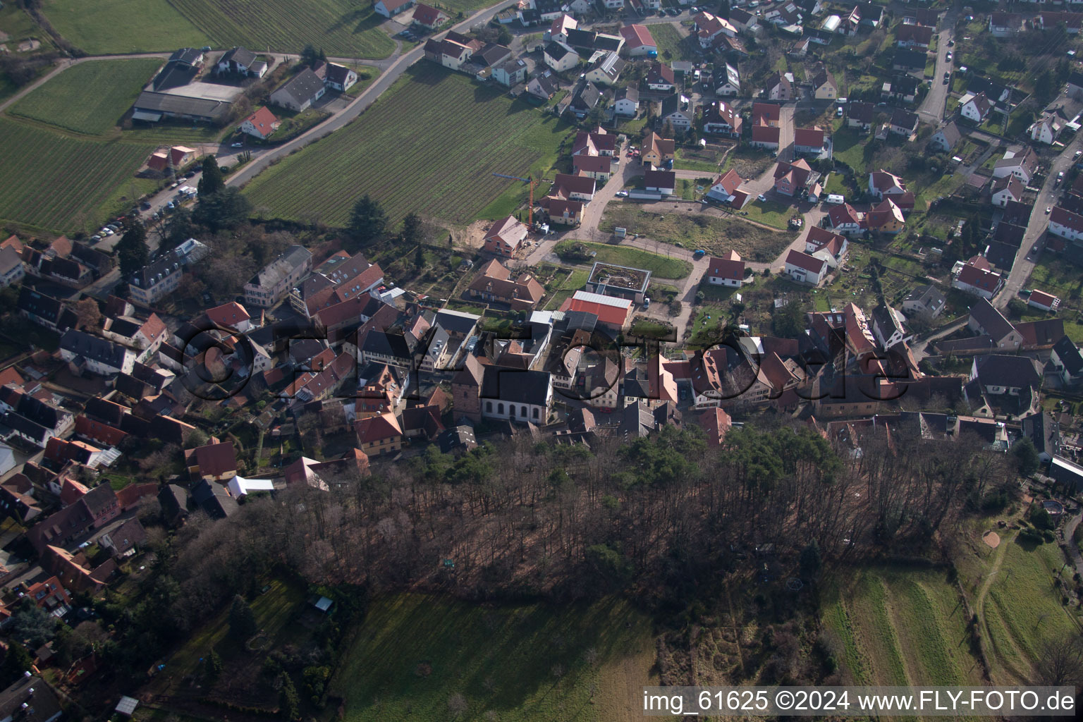 Gleisweiler dans le département Rhénanie-Palatinat, Allemagne hors des airs