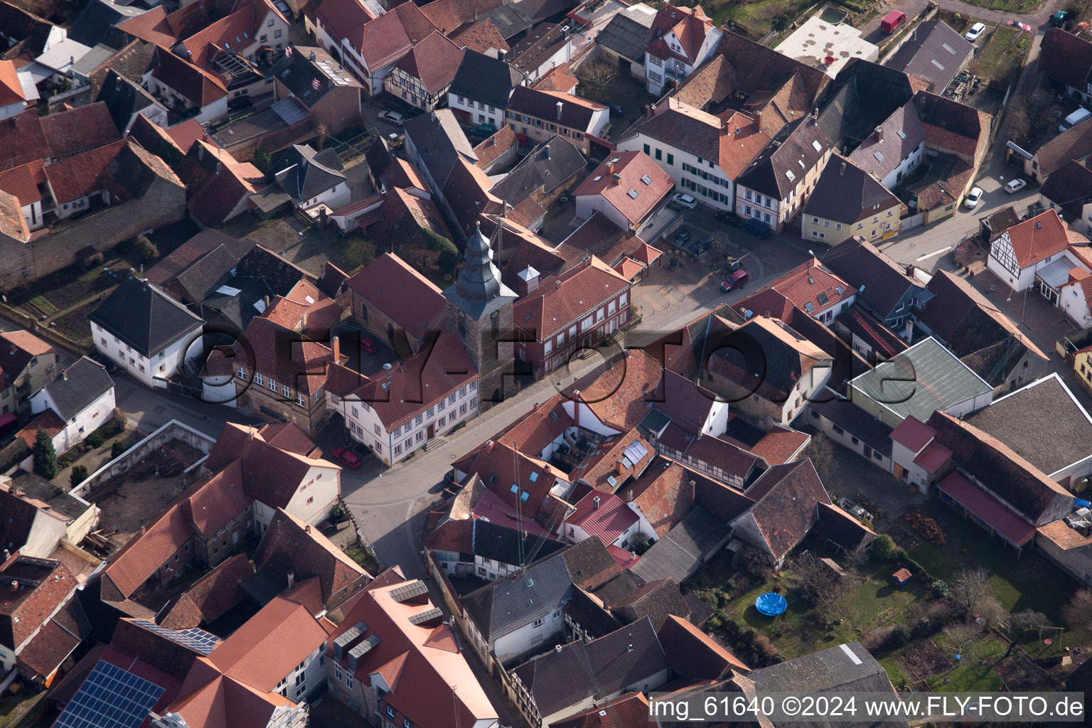 Frankweiler dans le département Rhénanie-Palatinat, Allemagne vue du ciel