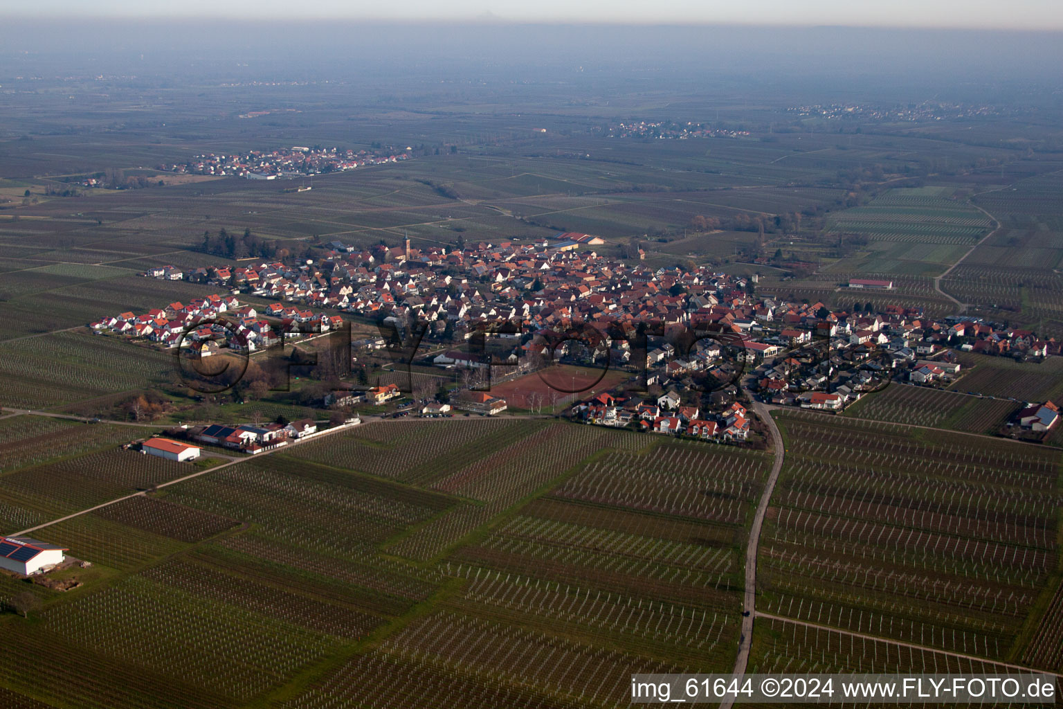 Quartier Nußdorf in Landau in der Pfalz dans le département Rhénanie-Palatinat, Allemagne du point de vue du drone