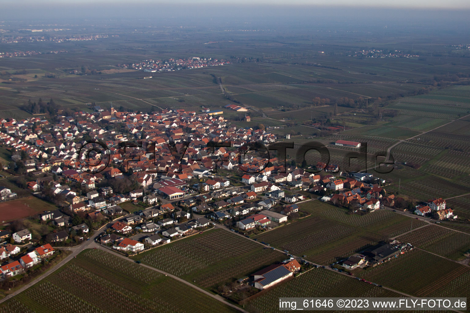 Quartier Nußdorf in Landau in der Pfalz dans le département Rhénanie-Palatinat, Allemagne vu d'un drone