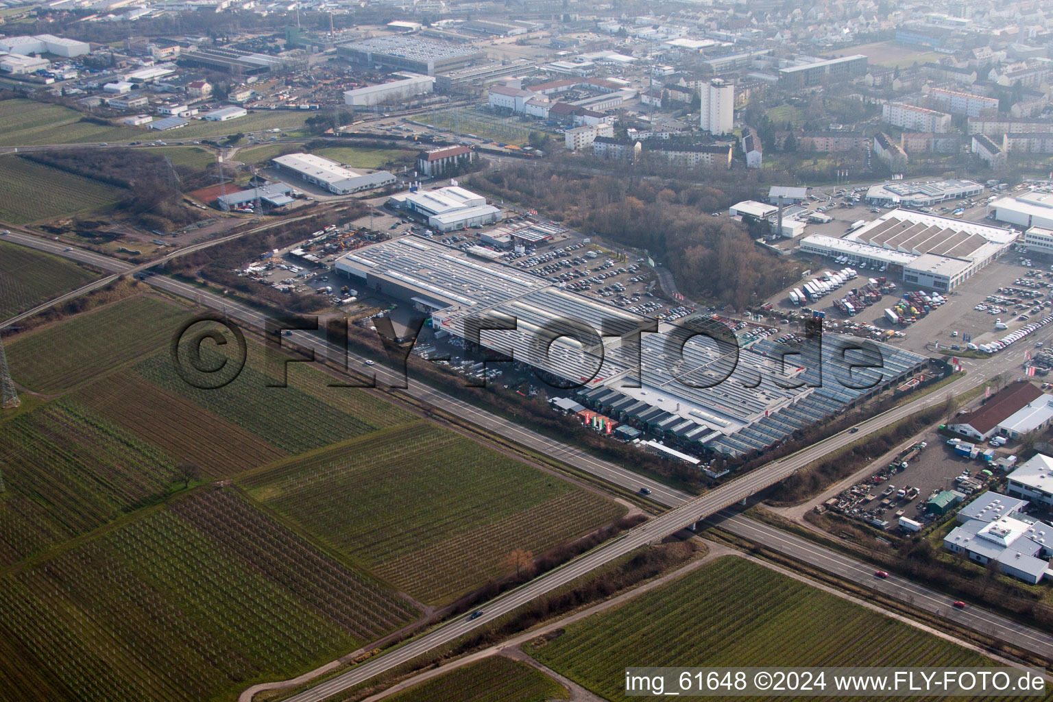 Vue d'oiseau de Landau Nord à Landau in der Pfalz dans le département Rhénanie-Palatinat, Allemagne