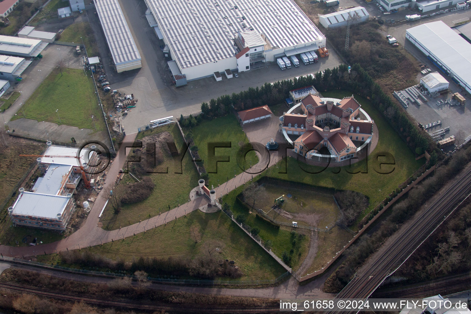 Vue aérienne de Landau Nord à Landau in der Pfalz dans le département Rhénanie-Palatinat, Allemagne