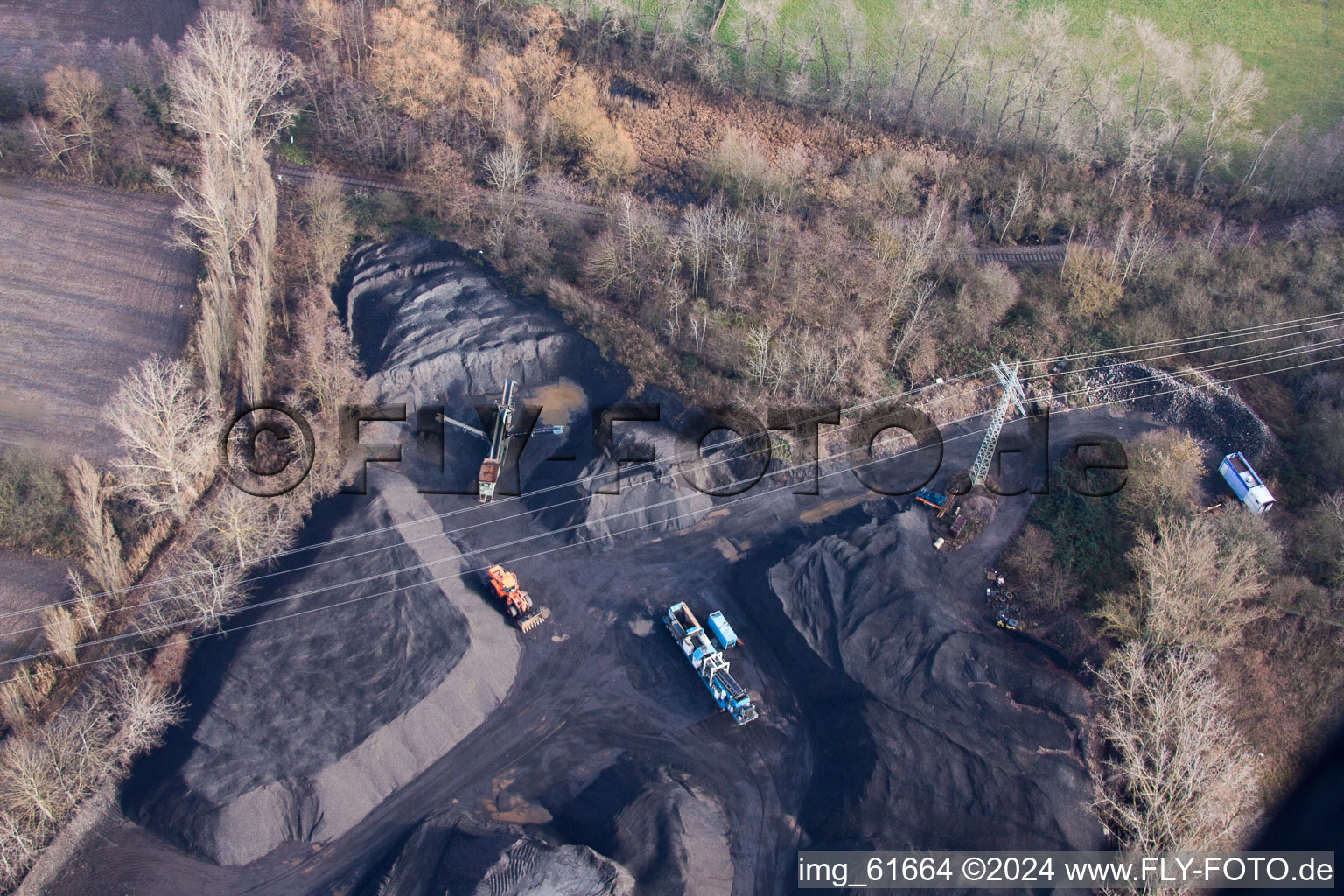 Photographie aérienne de Centrale d'asphalte de Landau à Landau in der Pfalz dans le département Rhénanie-Palatinat, Allemagne