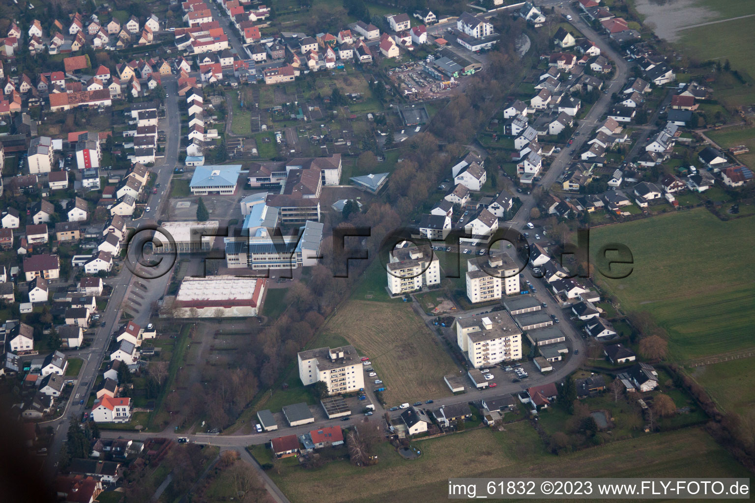 Quartier Herxheim in Herxheim bei Landau dans le département Rhénanie-Palatinat, Allemagne d'en haut