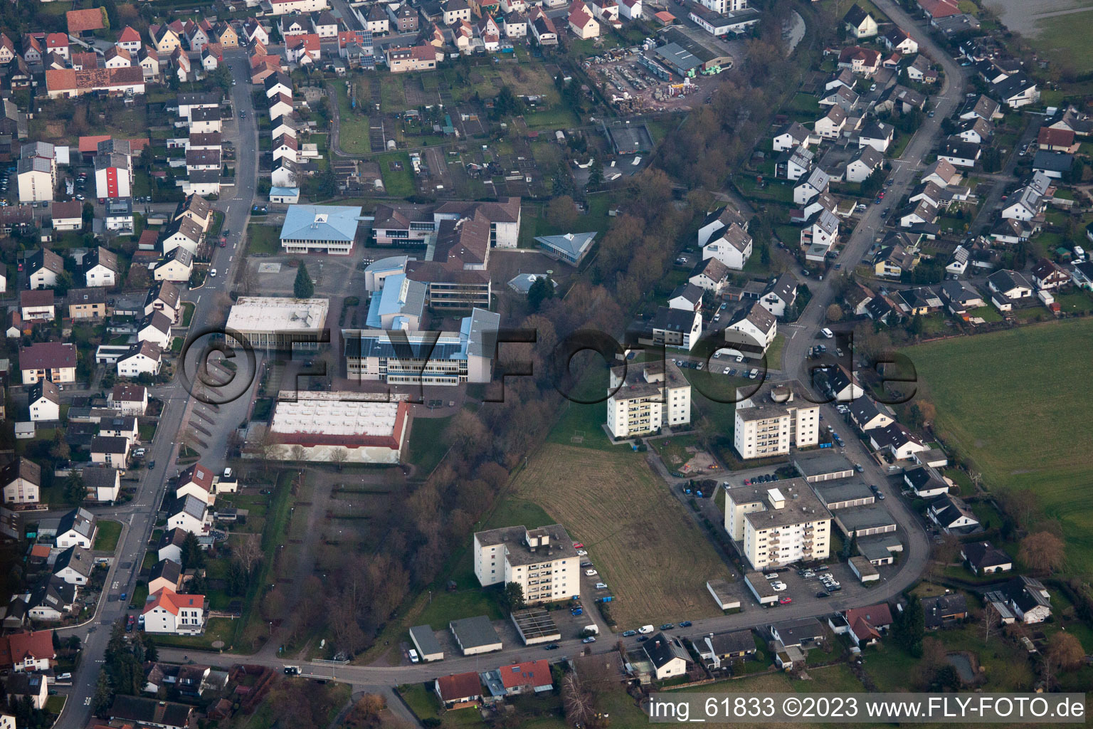 Quartier Herxheim in Herxheim bei Landau dans le département Rhénanie-Palatinat, Allemagne hors des airs