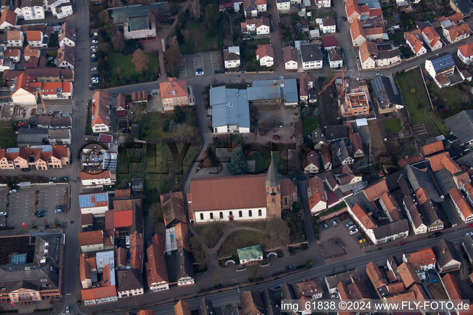 Quartier Herxheim in Herxheim bei Landau dans le département Rhénanie-Palatinat, Allemagne vue du ciel