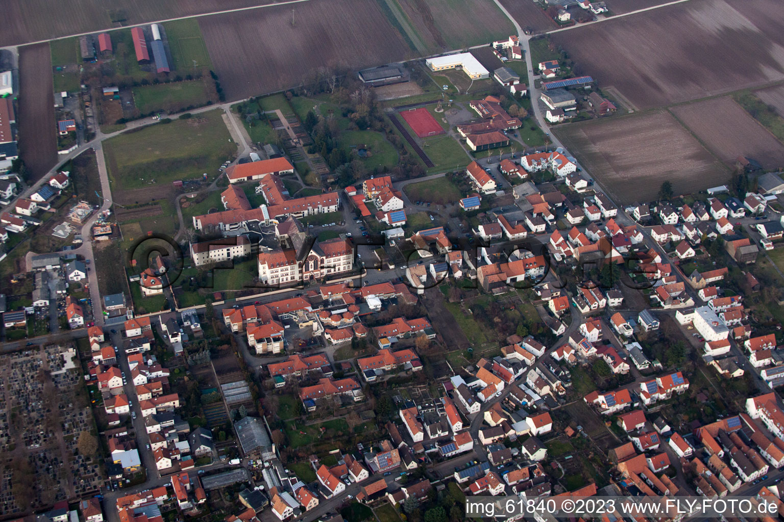 Image drone de Quartier Herxheim in Herxheim bei Landau dans le département Rhénanie-Palatinat, Allemagne