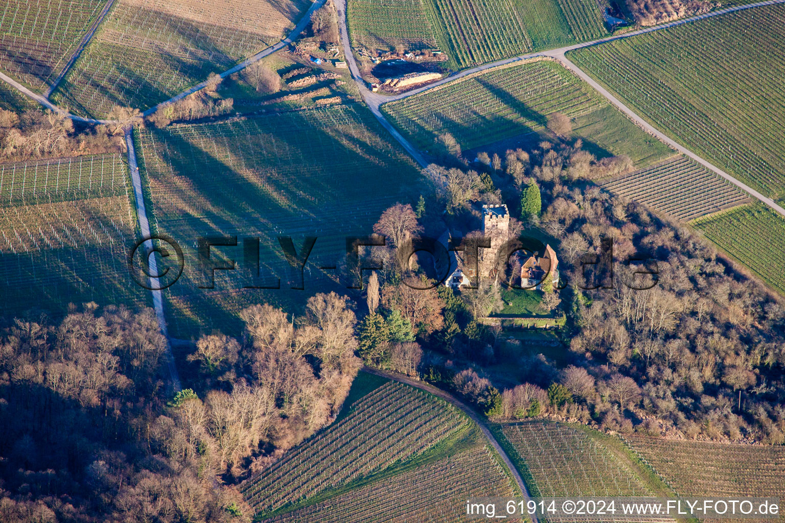 Quartier Schweigen in Schweigen-Rechtenbach dans le département Rhénanie-Palatinat, Allemagne vu d'un drone