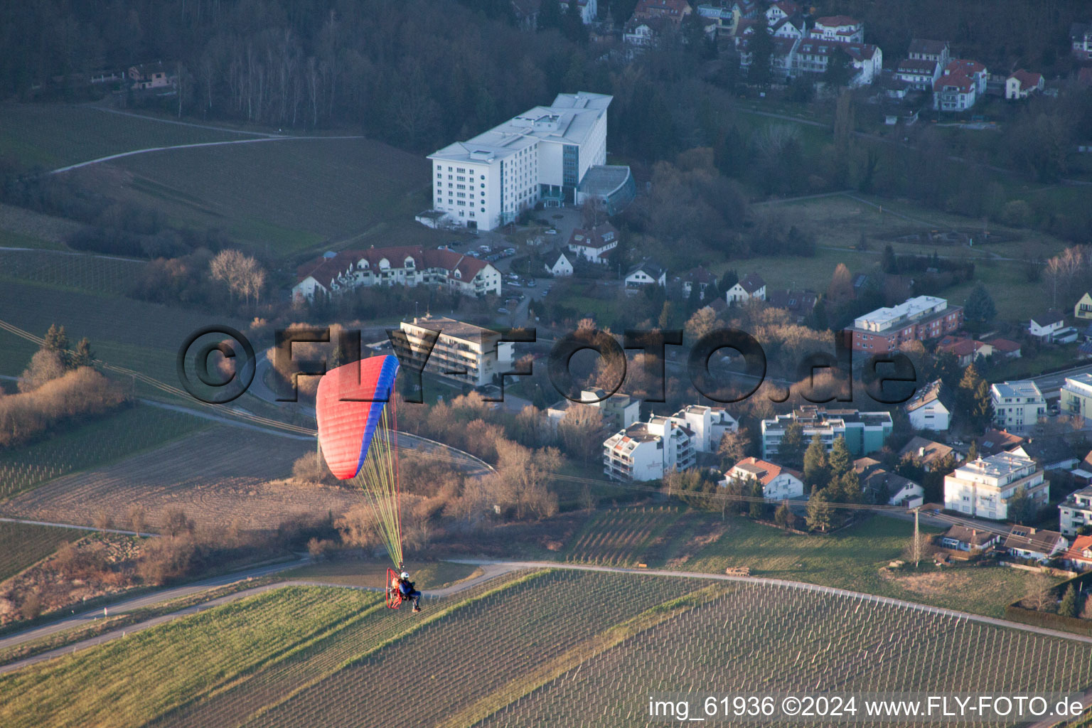 Bad Bergzabern dans le département Rhénanie-Palatinat, Allemagne depuis l'avion